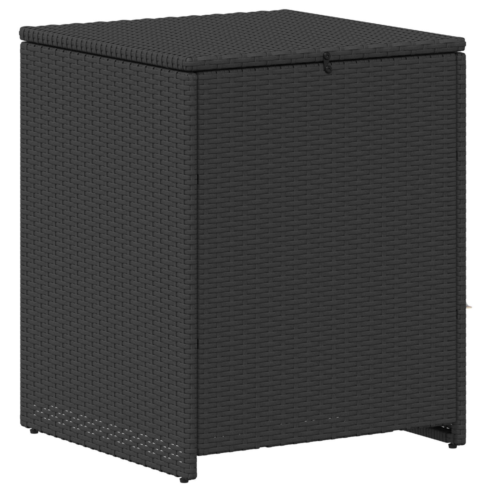 vidaXL Sofa Set 7 pcs Schwarz und Cremeweiß Polyrattan und Stahl