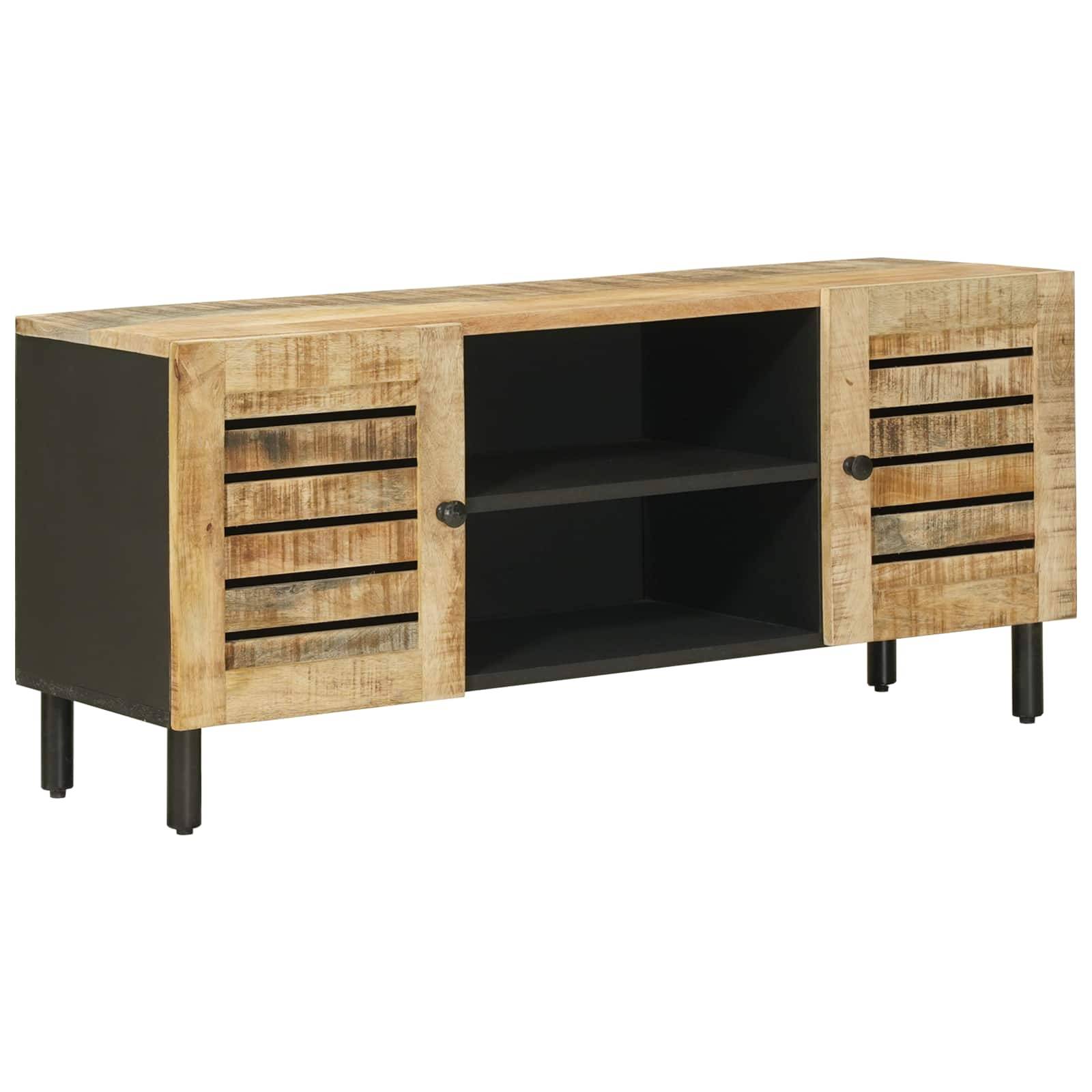 vidaXL Stauraumschränke Natur 105 x 33 x 46 cm Massivholz Mango