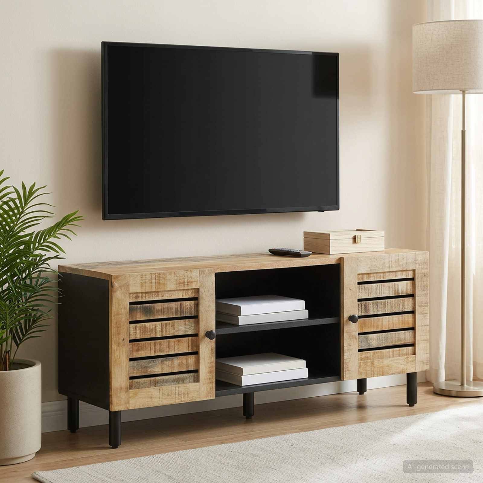 vidaXL Stauraumschränke Natur 105 x 33 x 46 cm Massivholz Mango