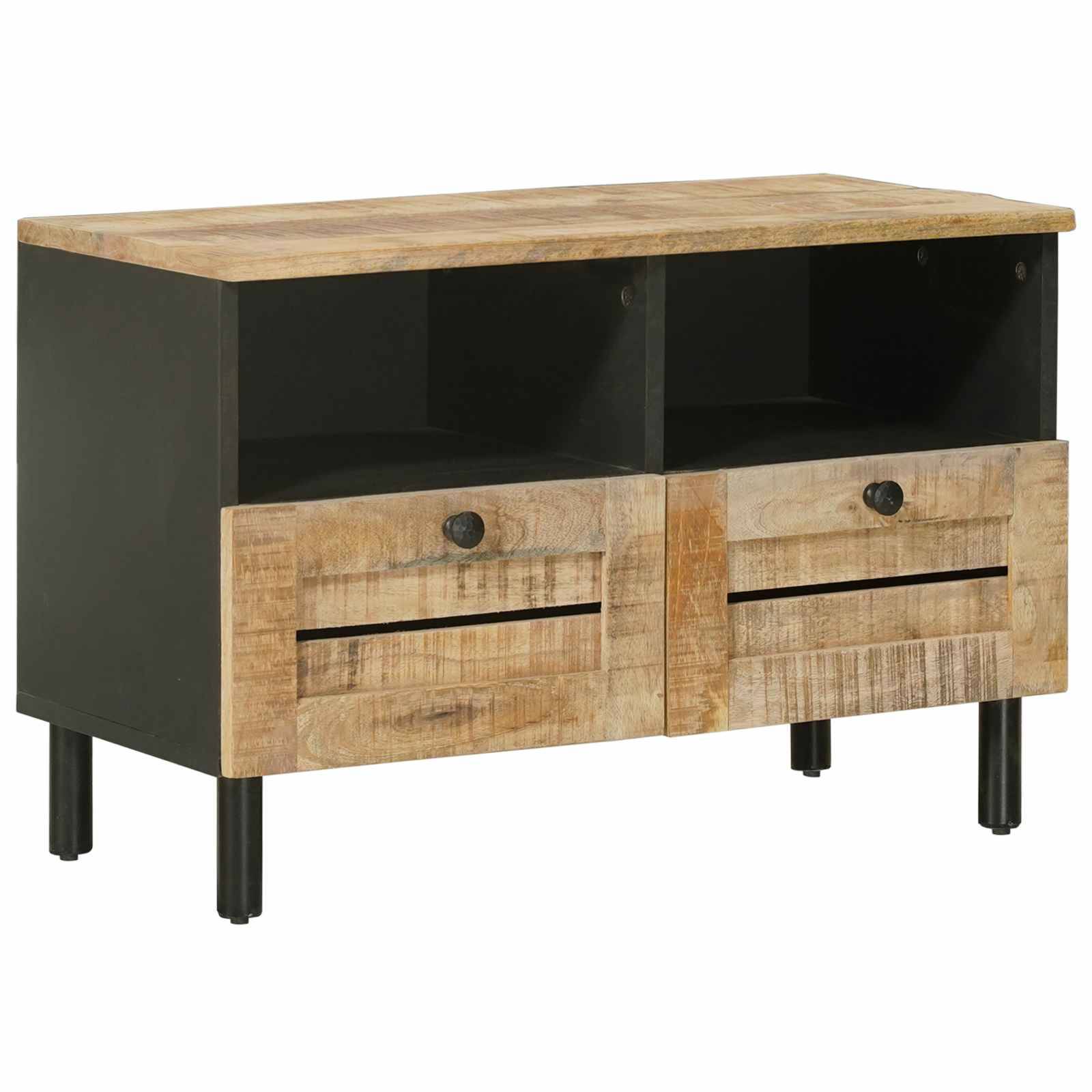 vidaXL Stauraumschränke Natur 70 x 33 x 46 cm Massivholz Mango