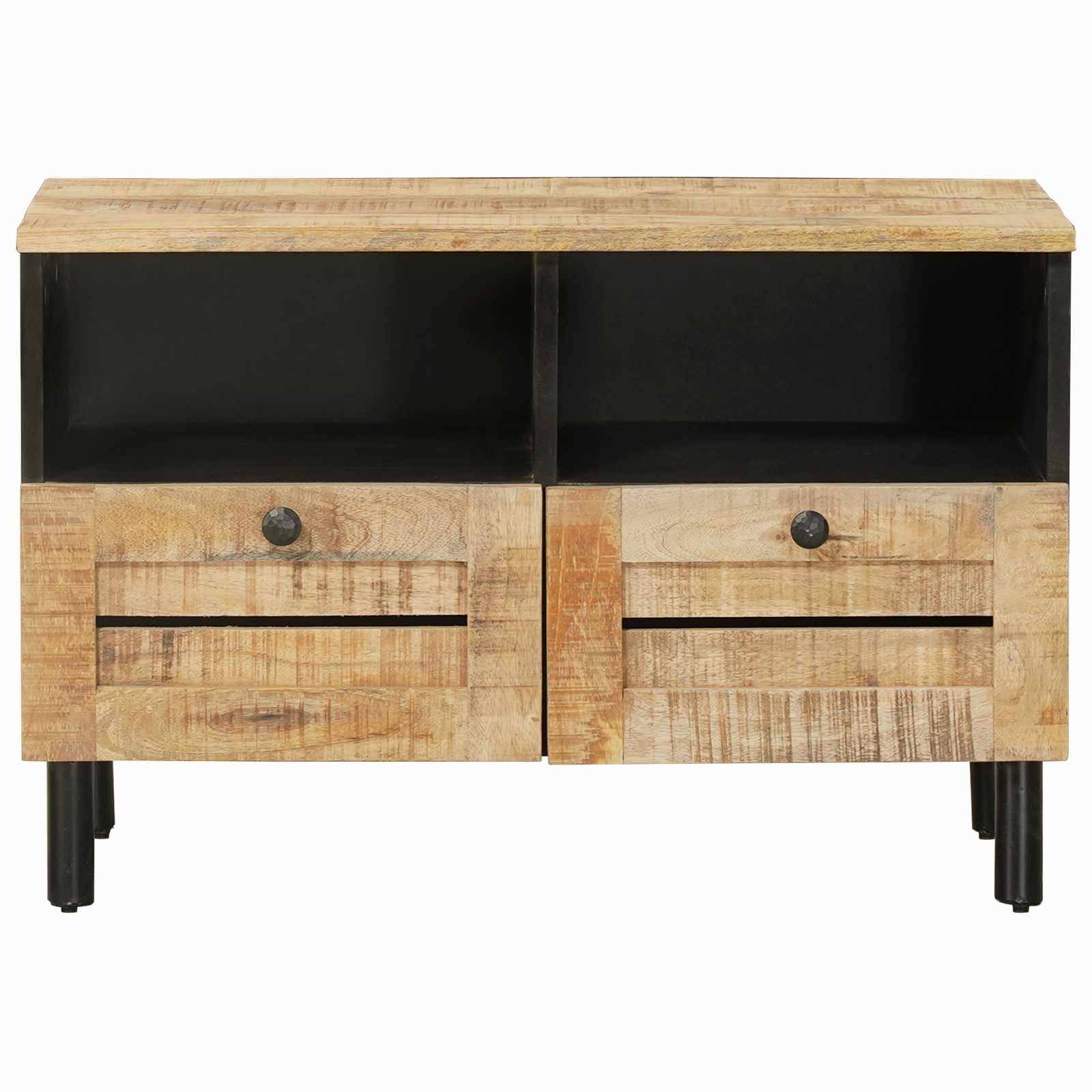 vidaXL Stauraumschränke Natur 70 x 33 x 46 cm Massivholz Mango