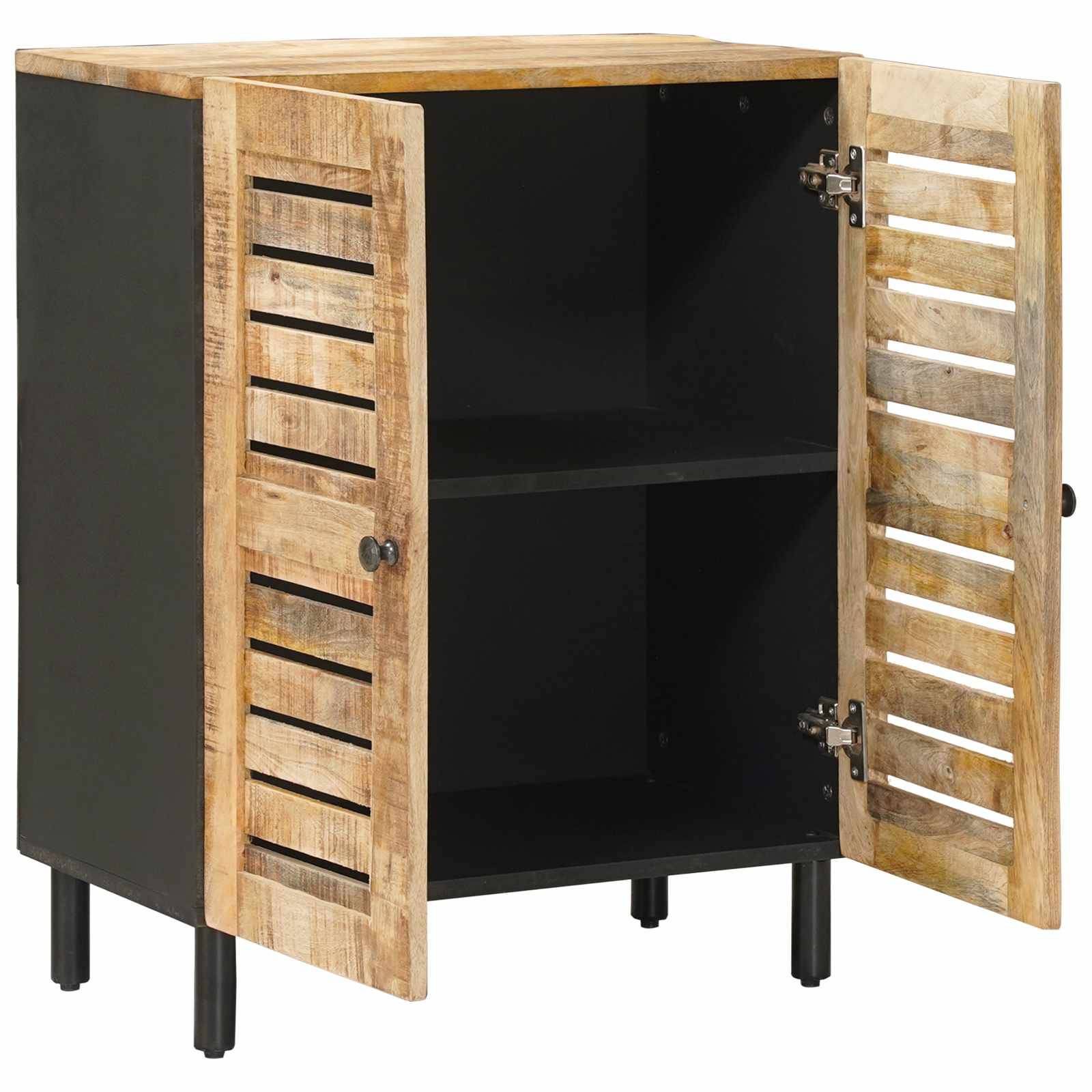 vidaXL Stauraumschränke 60 x 33 x 75 cm Massivholz Mango Natur