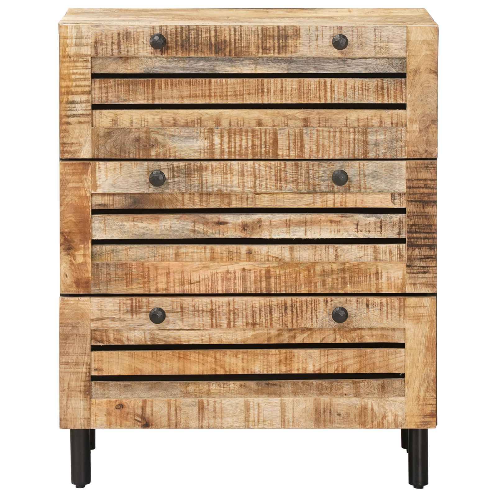 vidaXL Stauraumschränke 60 x 33 x 75 cm Massivholz Mango Natur