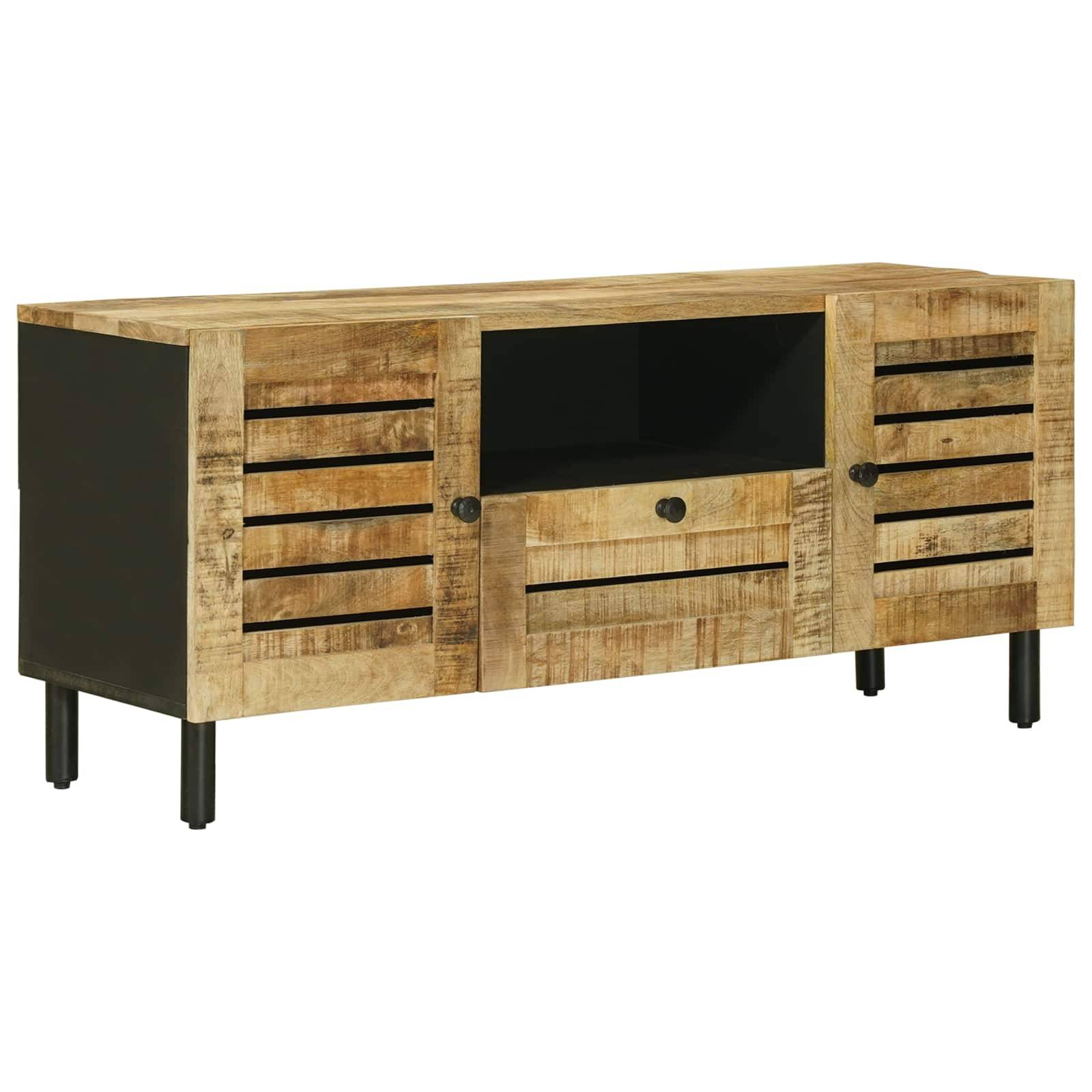 vidaXL Stauraumschränke Natur 105 x 33 x 46 cm Massivholz Mango