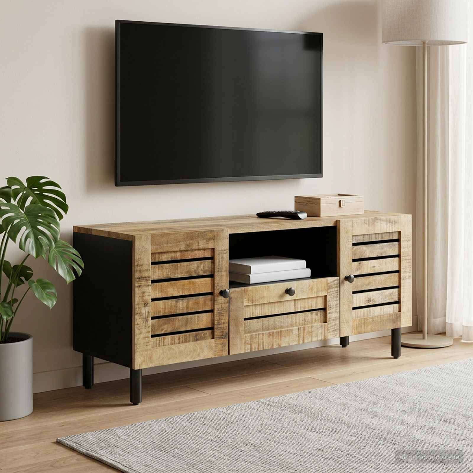 vidaXL Stauraumschränke Natur 105 x 33 x 46 cm Massivholz Mango