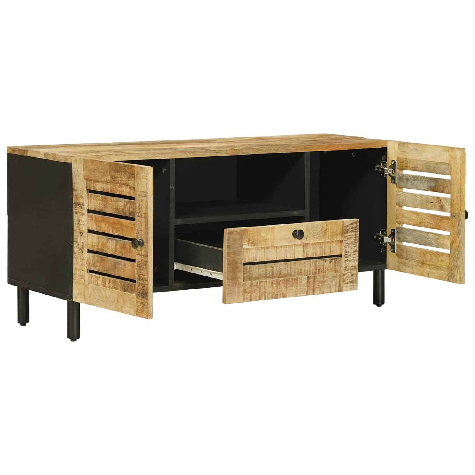 vidaXL Stauraumschränke Natur 105 x 33 x 46 cm Massivholz Mango