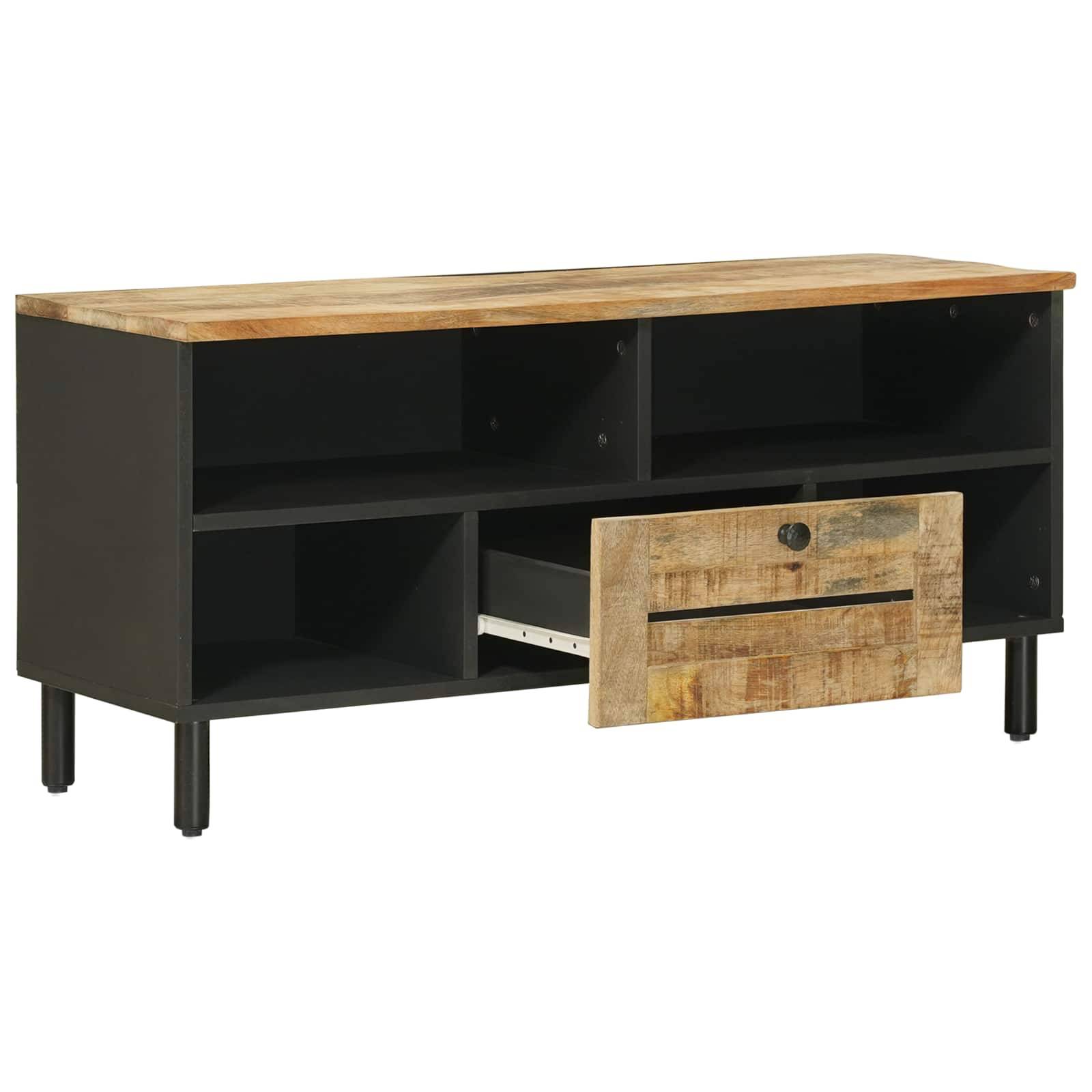 vidaXL Stauraumschränke Natur 100 x 33 x 46 cm Massivholz Mango