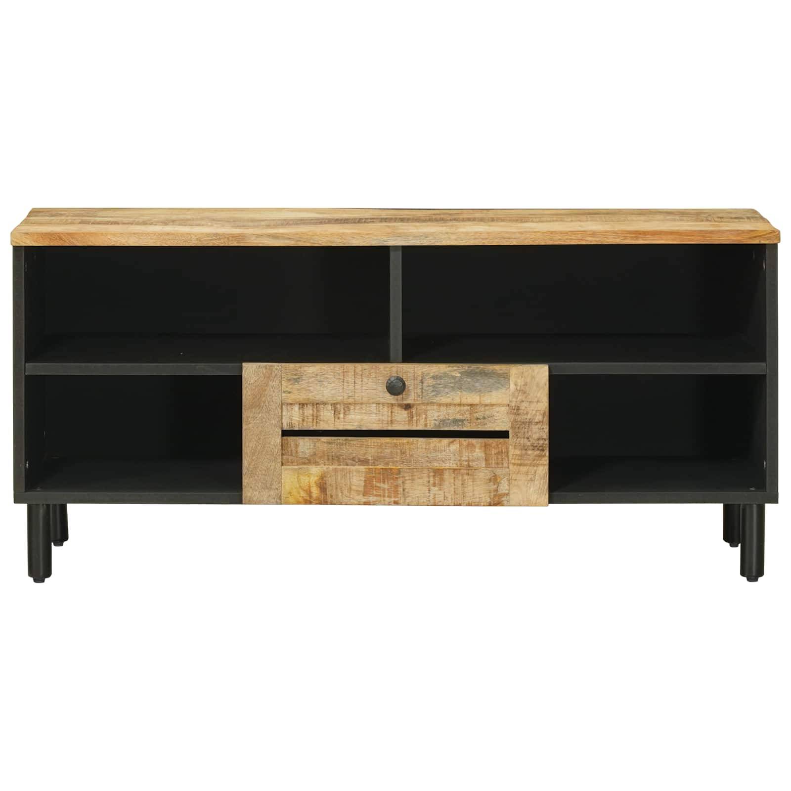 vidaXL Stauraumschränke Natur 100 x 33 x 46 cm Massivholz Mango