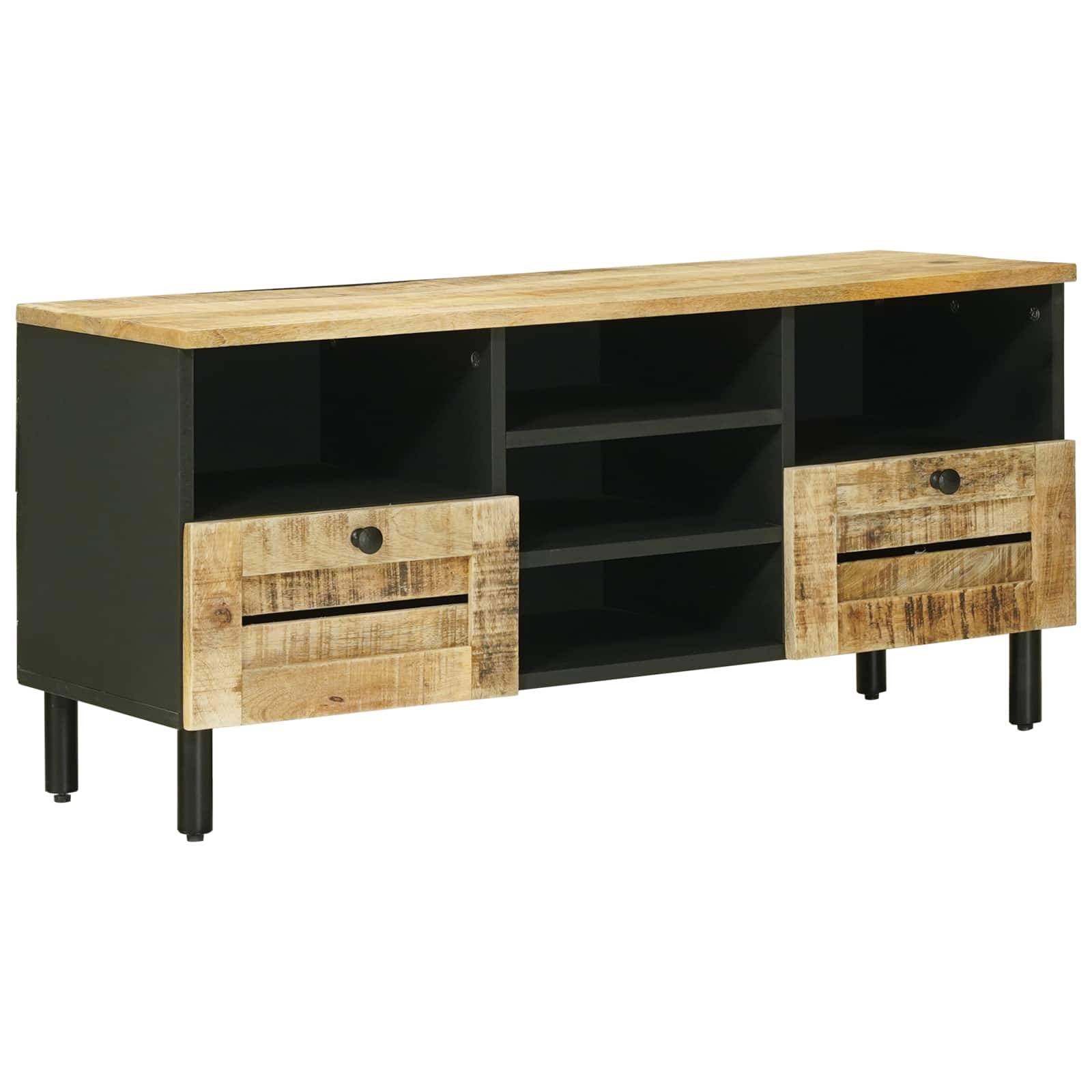 vidaXL Stauraumschränke Natur 100 x 33 x 46 cm Massivholz Mango