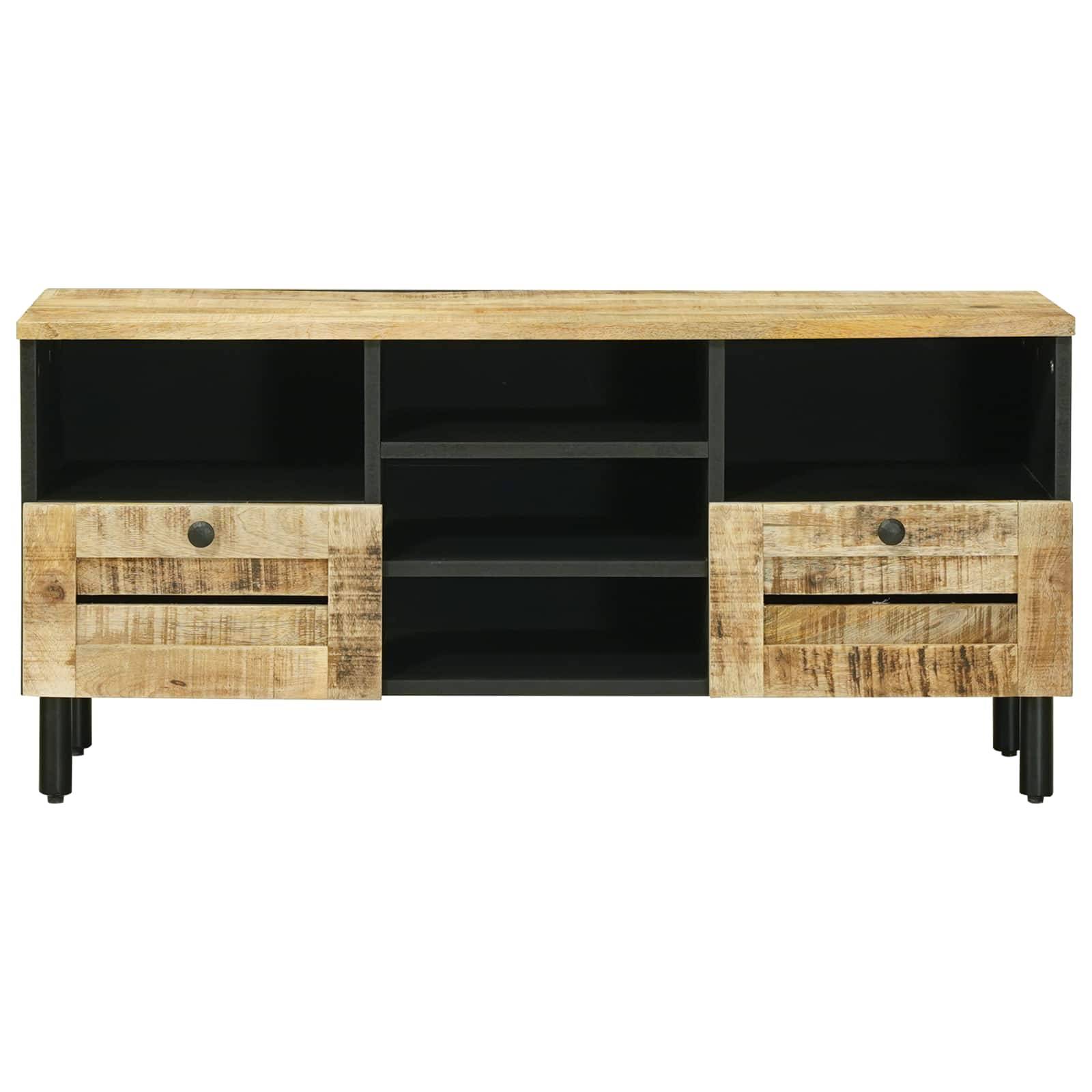 vidaXL Stauraumschränke Natur 100 x 33 x 46 cm Massivholz Mango