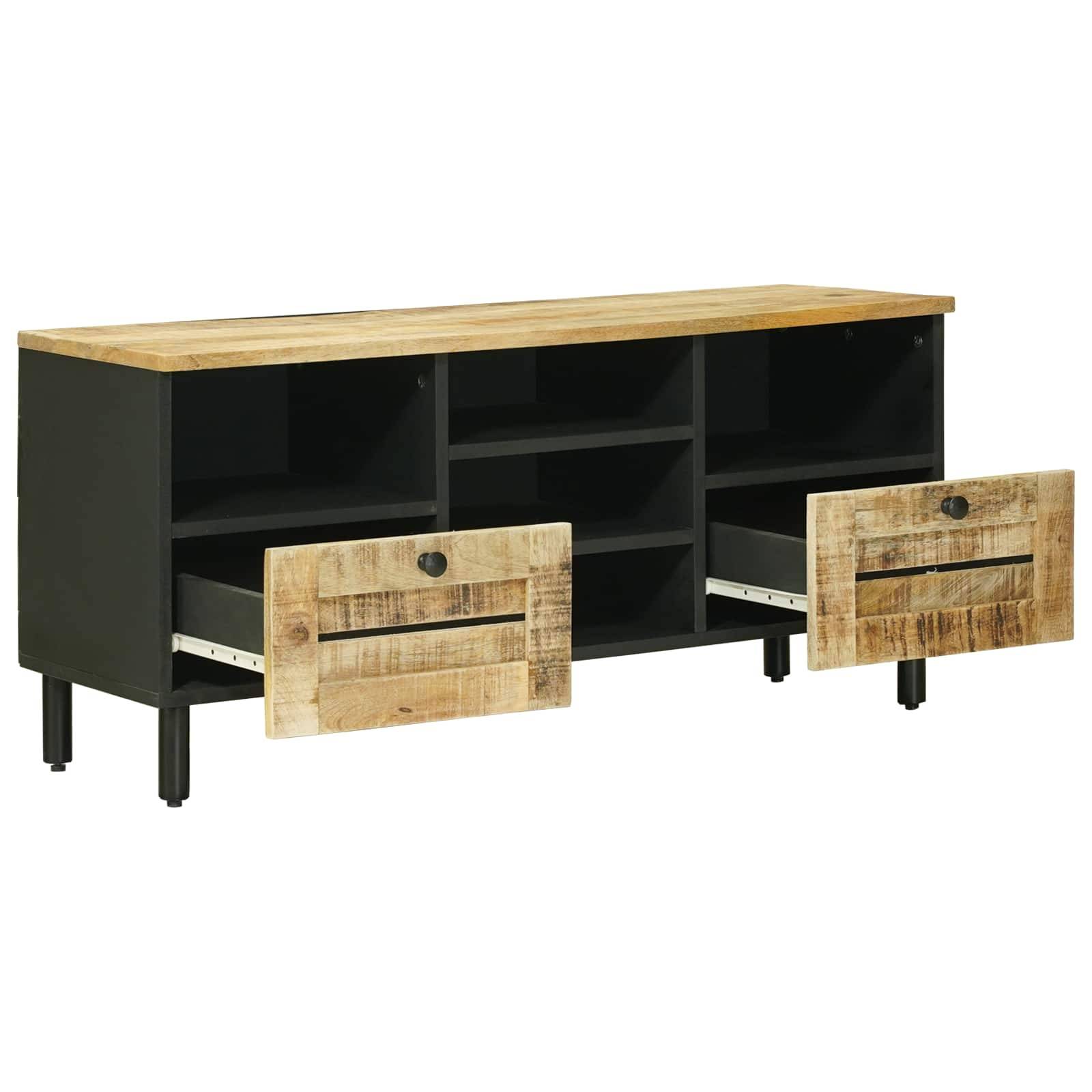 vidaXL Stauraumschränke Natur 100 x 33 x 46 cm Massivholz Mango