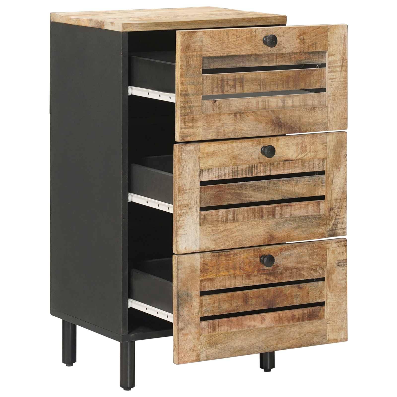 vidaXL Stauraumschränke Natur 40 x 33 x 75 cm Massivholz Mango