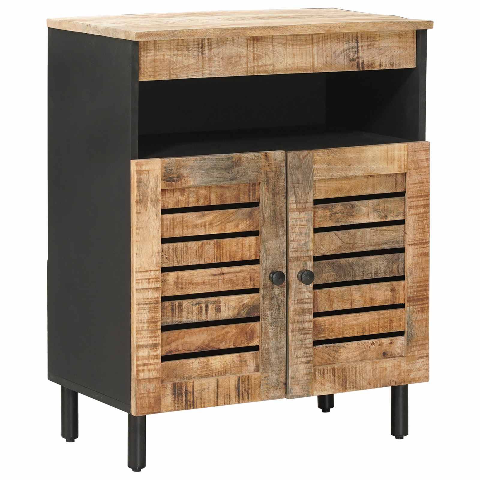 vidaXL Stauraumschränke Natur 60 x 33 x 75 cm Massivholz Mango