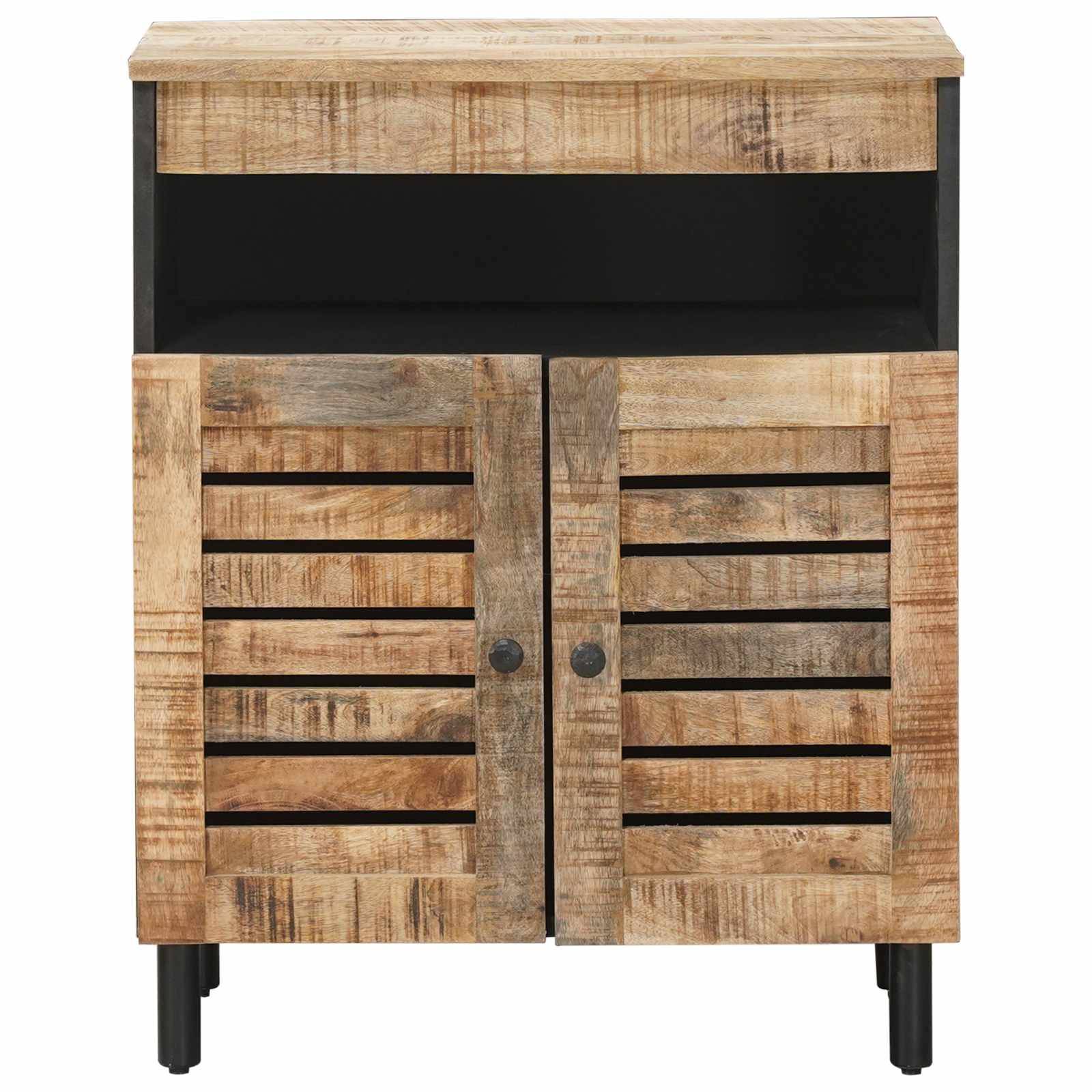 vidaXL Stauraumschränke Natur 60 x 33 x 75 cm Massivholz Mango