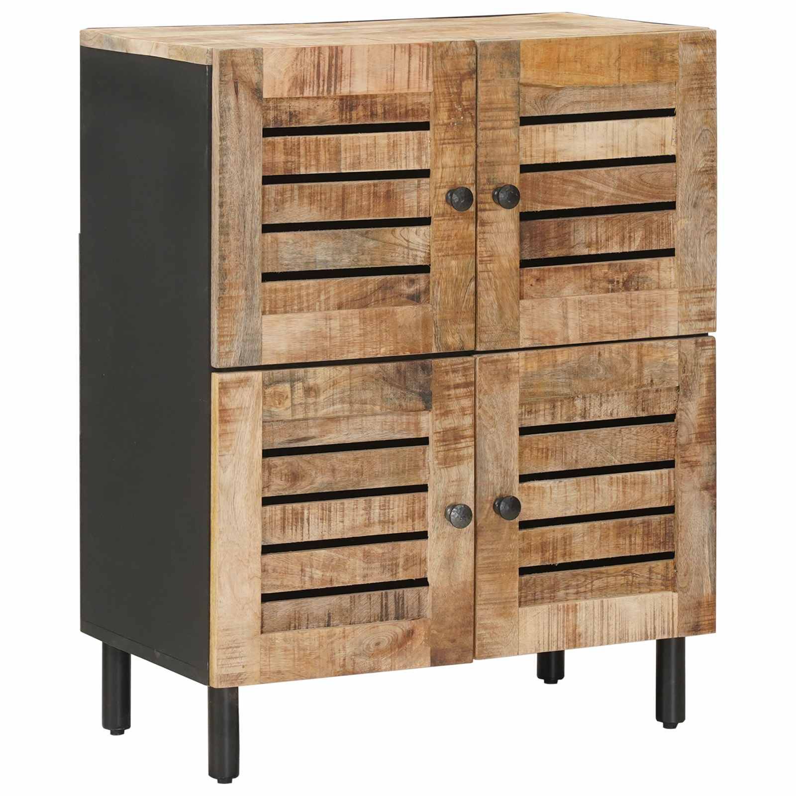 vidaXL Stauraumschränke Natur 60 x 33 x 75 cm Massivholz Mango