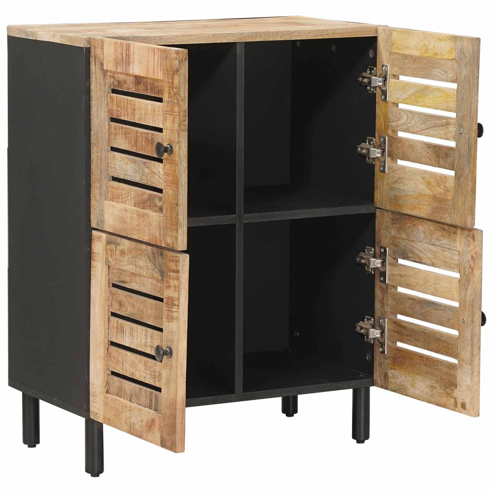 vidaXL Stauraumschränke Natur 60 x 33 x 75 cm Massivholz Mango