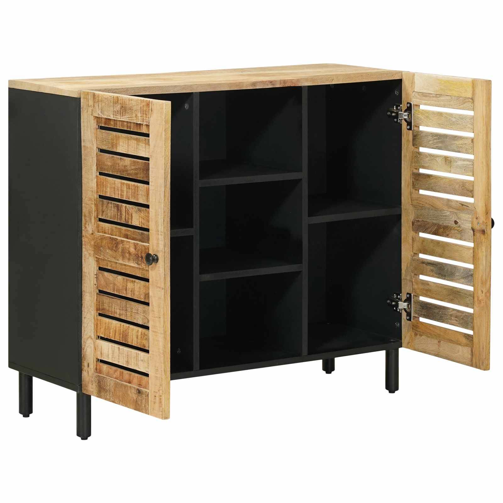vidaXL Stauraumschränke Natur 90 x 33 x 75 cm Massivholz Mango