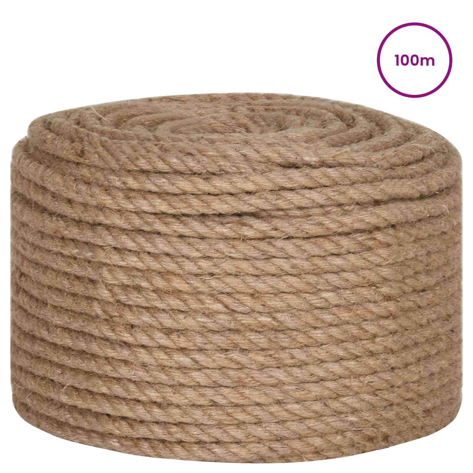vidaXL Juteschnur 2 pcs 100 m 2 Natur 100% Tossa Jute