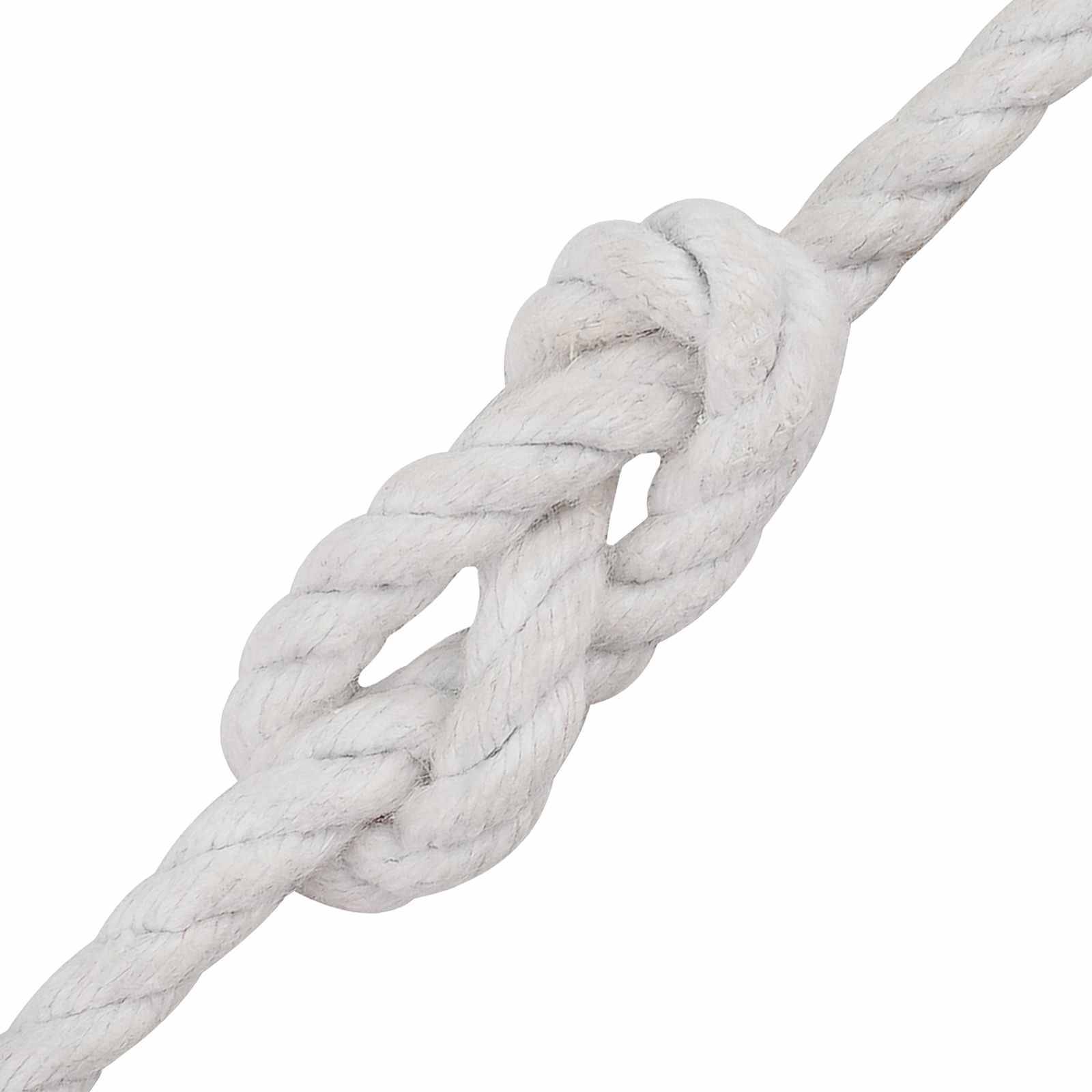 vidaXL Seil 2 pcs Weiß Baumwolle