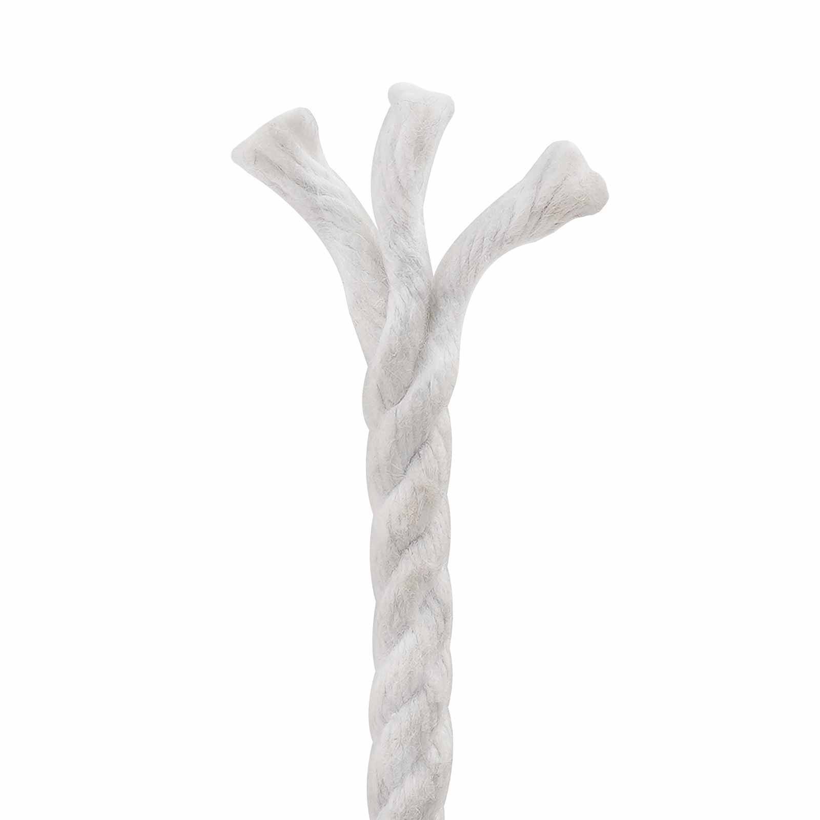 vidaXL Seil 2 pcs Weiß Baumwolle
