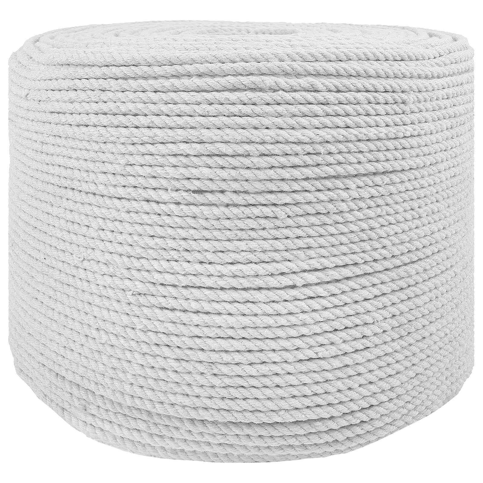 vidaXL Seil 10 pcs Weiß Baumwolle