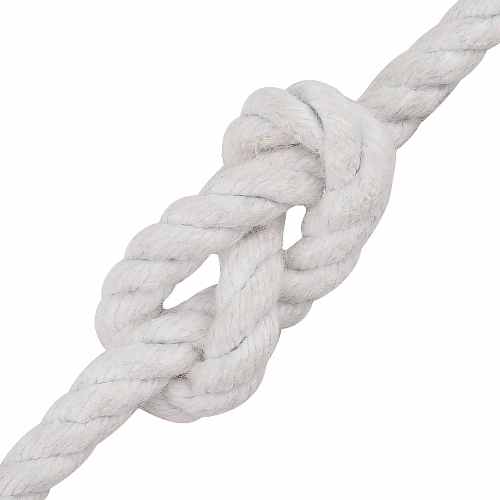 vidaXL Seil Weiß 0,8 x 0,8 x 2500 cm Baumwolle