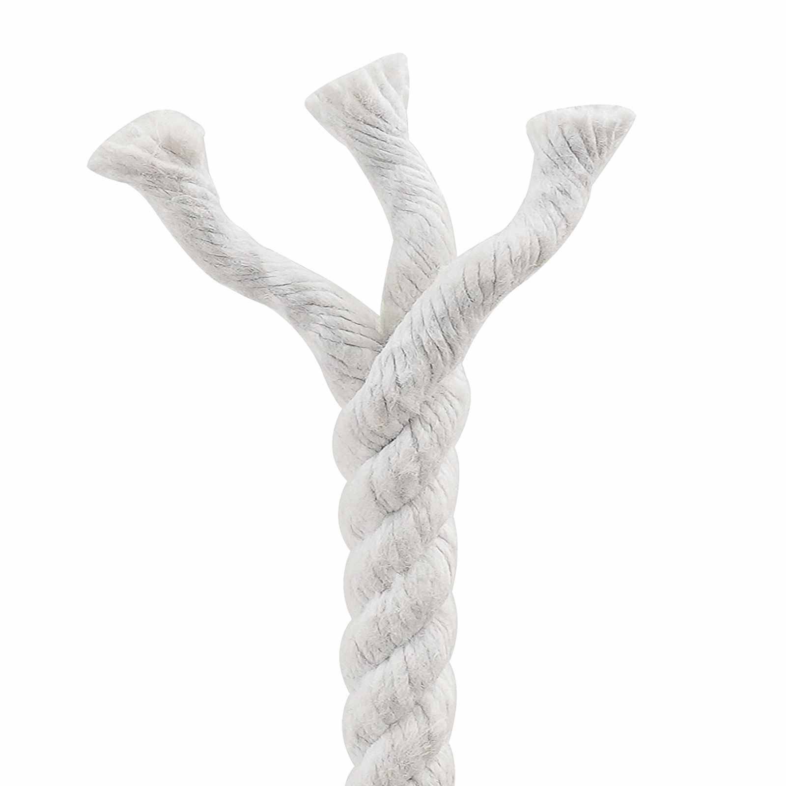 vidaXL Seil Weiß 1,2 x 1,2 x 5000 cm Baumwolle
