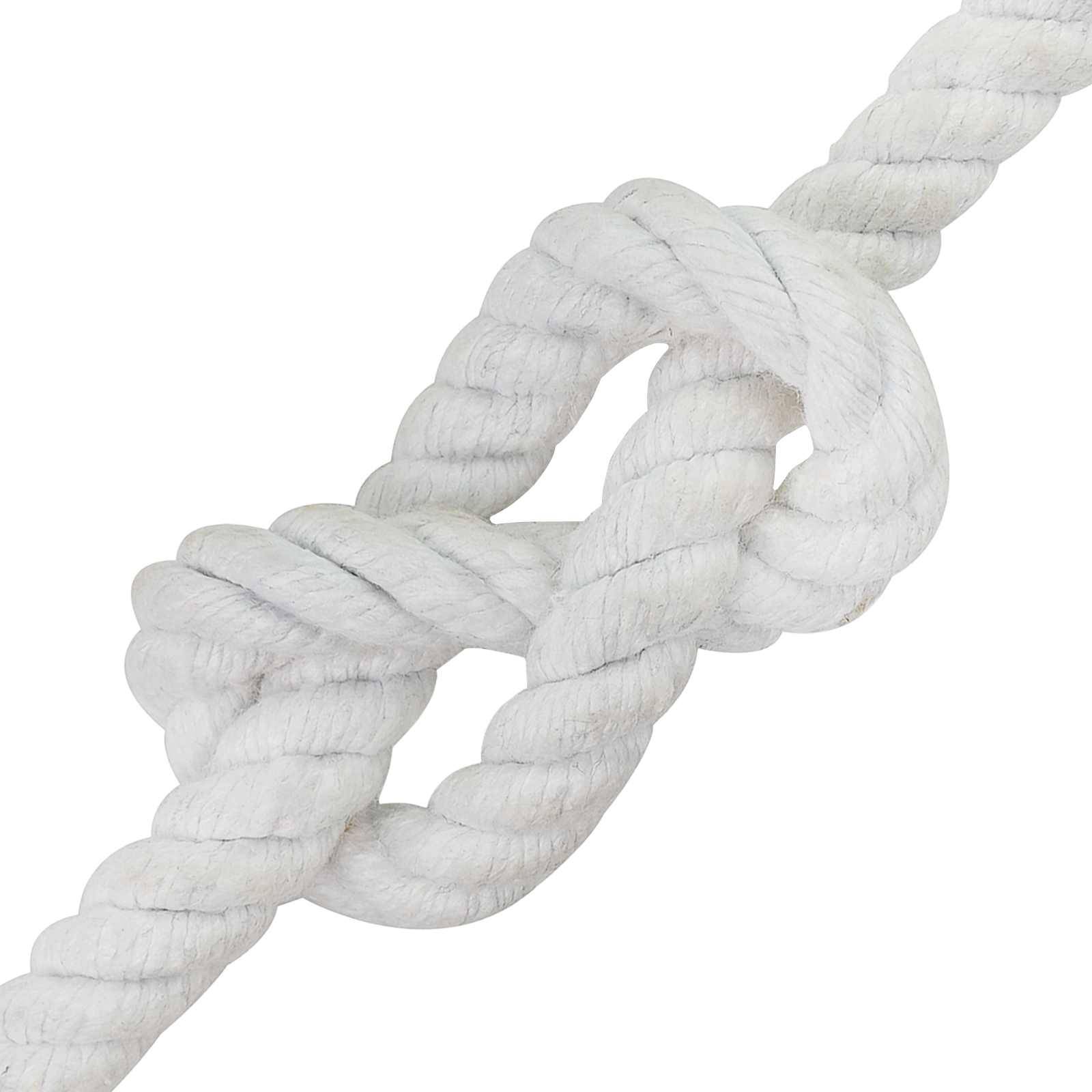 vidaXL Seil Weiß 1,2 x 1,2 x 5000 cm Baumwolle