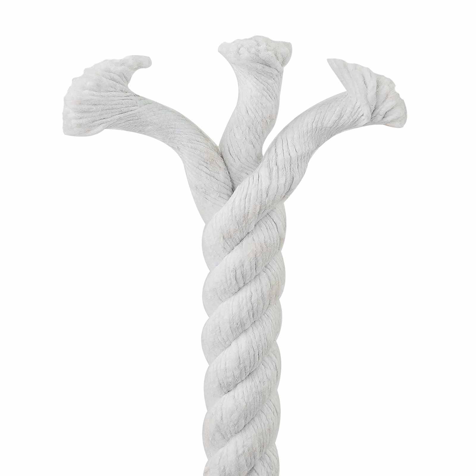 vidaXL Seil Weiß 2 x 2 x 2500 cm Baumwolle