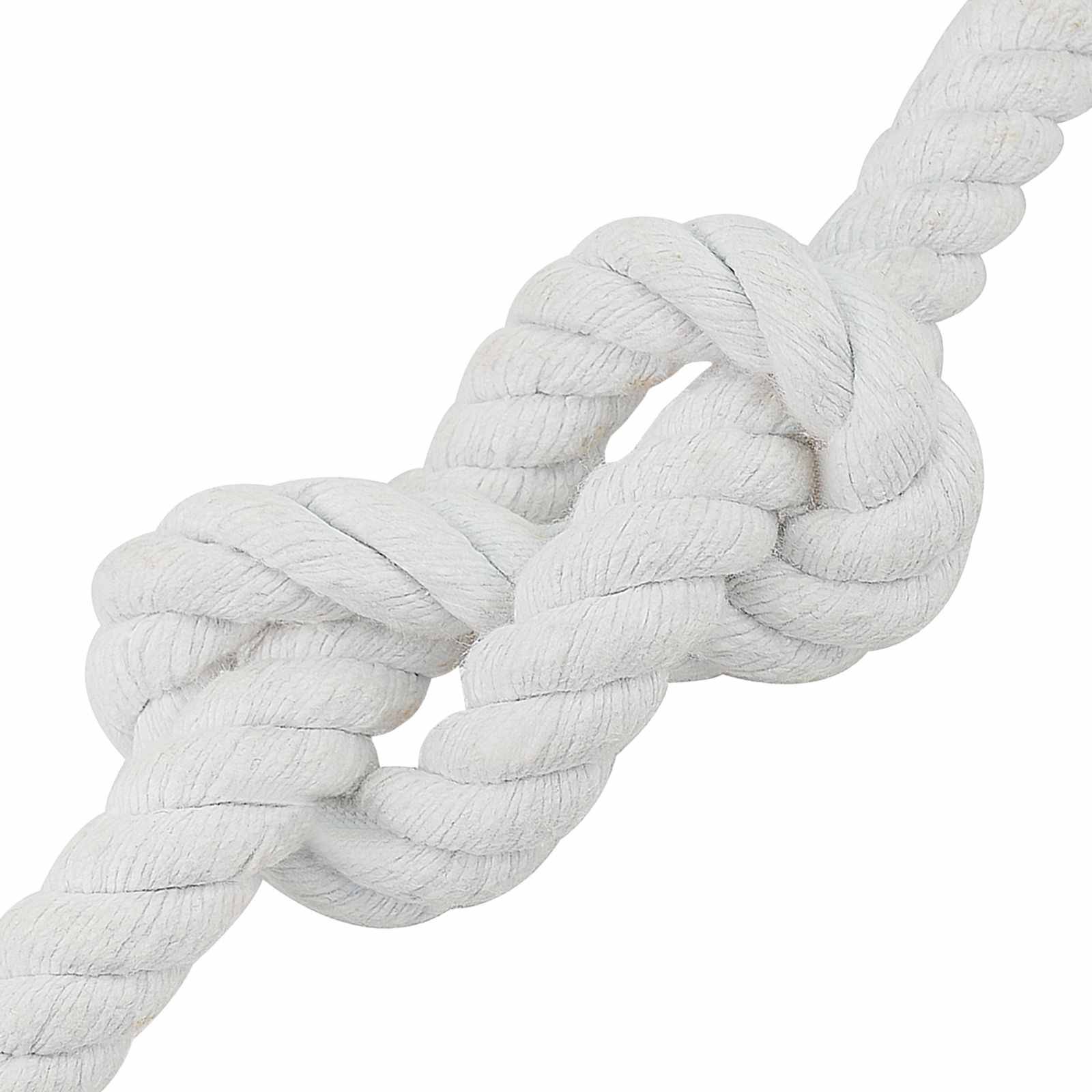vidaXL Seil Weiß 2 x 2 x 2500 cm Baumwolle