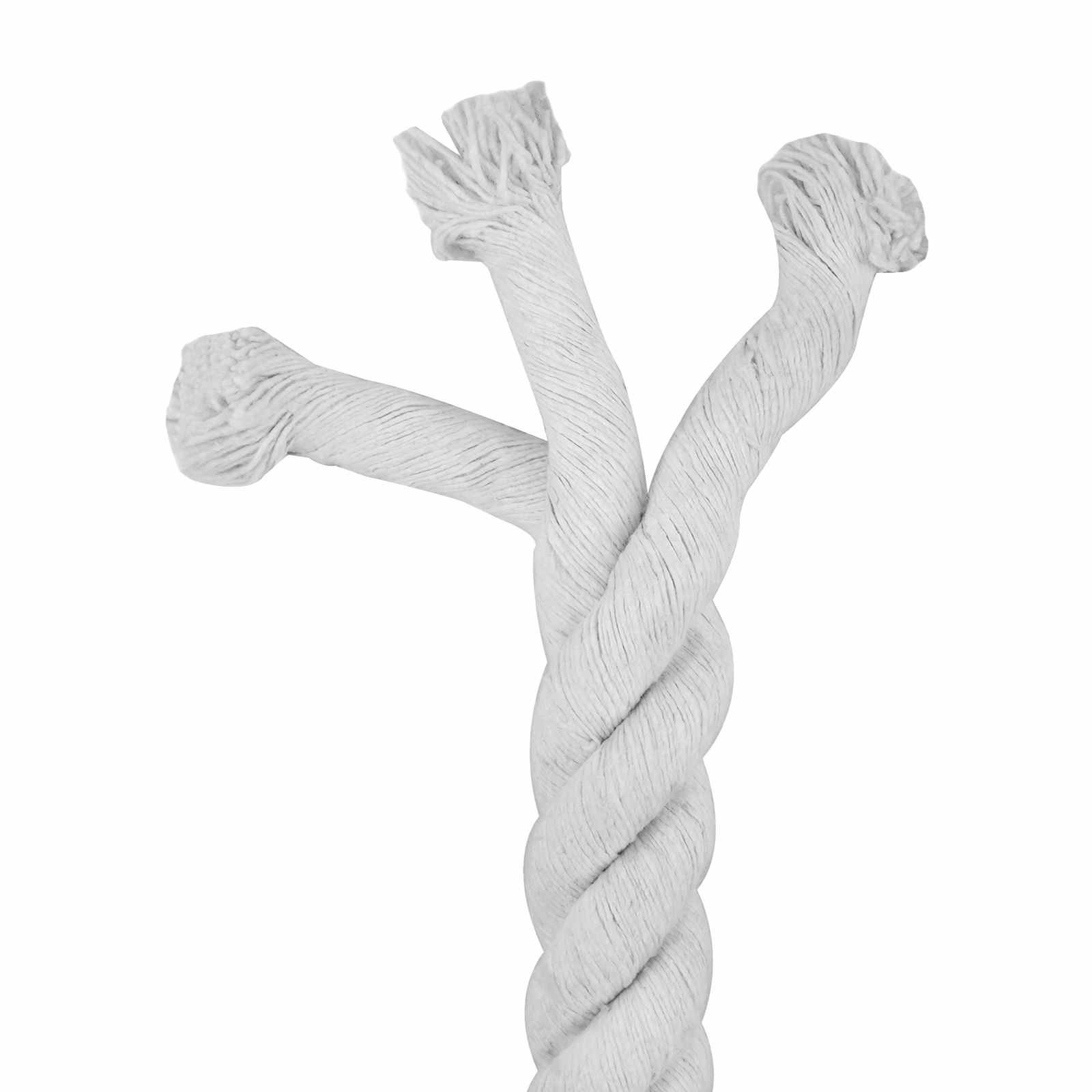 vidaXL Seil Weiß 3,6 x 3,6 x 500 cm Baumwolle