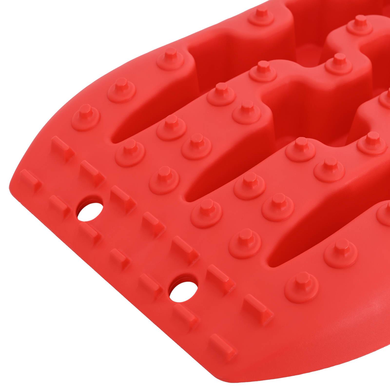 vidaXL Traktionsplatte 2 pcs Rot 106 x 30,5 x 7 cm Verstärktes Nylon