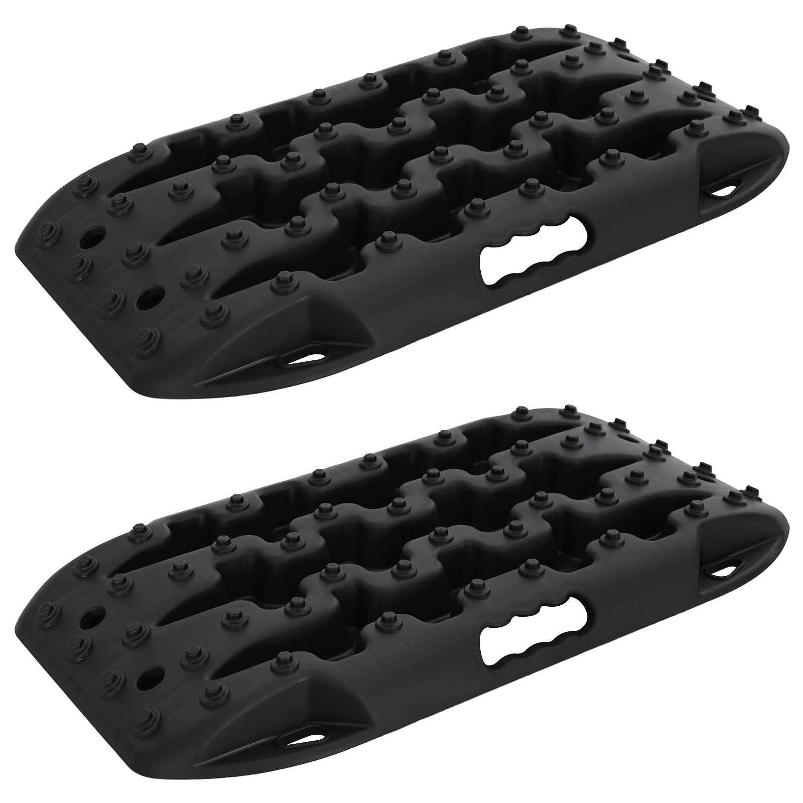 vidaXL Traktionsplatte 2 pcs Schwarz 57,5x30,5x5,5 cm