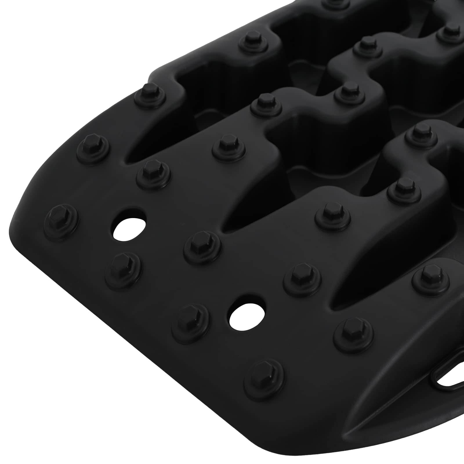 vidaXL Traktionsplatte 2 pcs Schwarz 57,5x30,5x5,5 cm