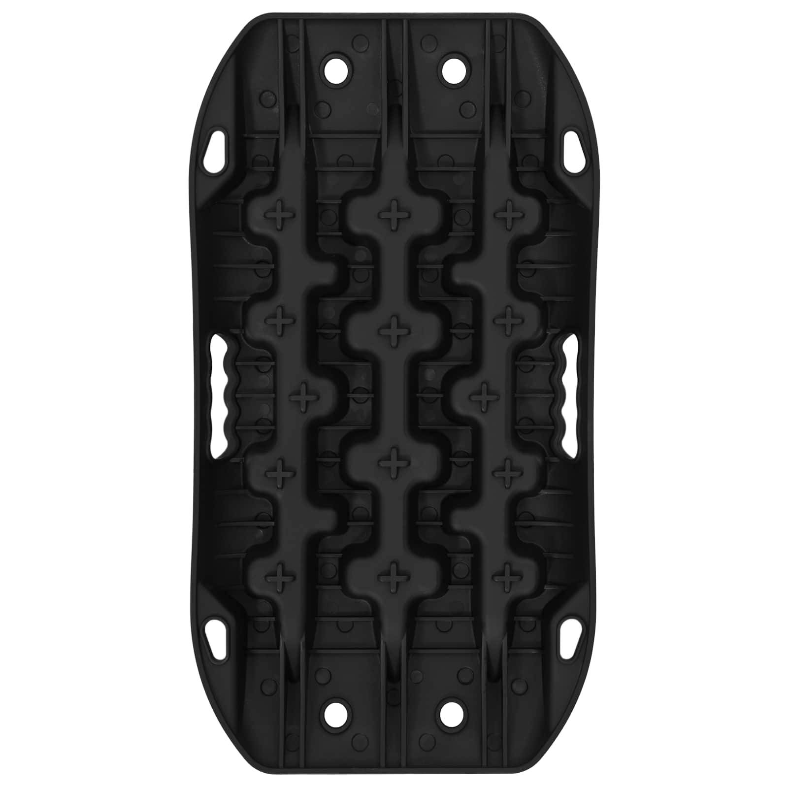 vidaXL Traktionsplatte 2 pcs Schwarz 57,5x30,5x5,5 cm