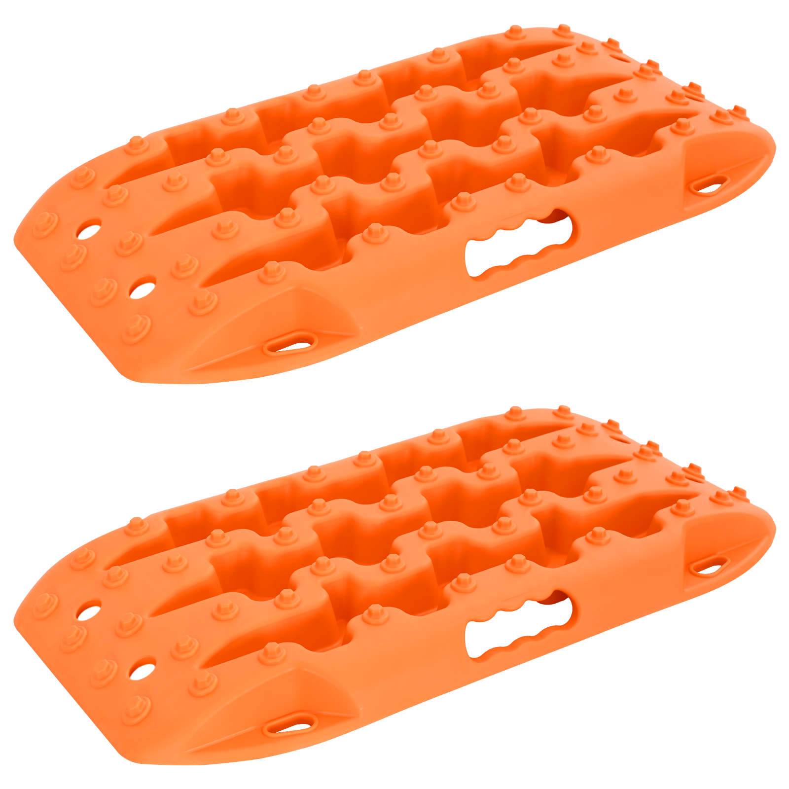 vidaXL Traktionsplatte 2 pcs Orange 57,5x30,5x5,5 cm Verstärktes Nylon