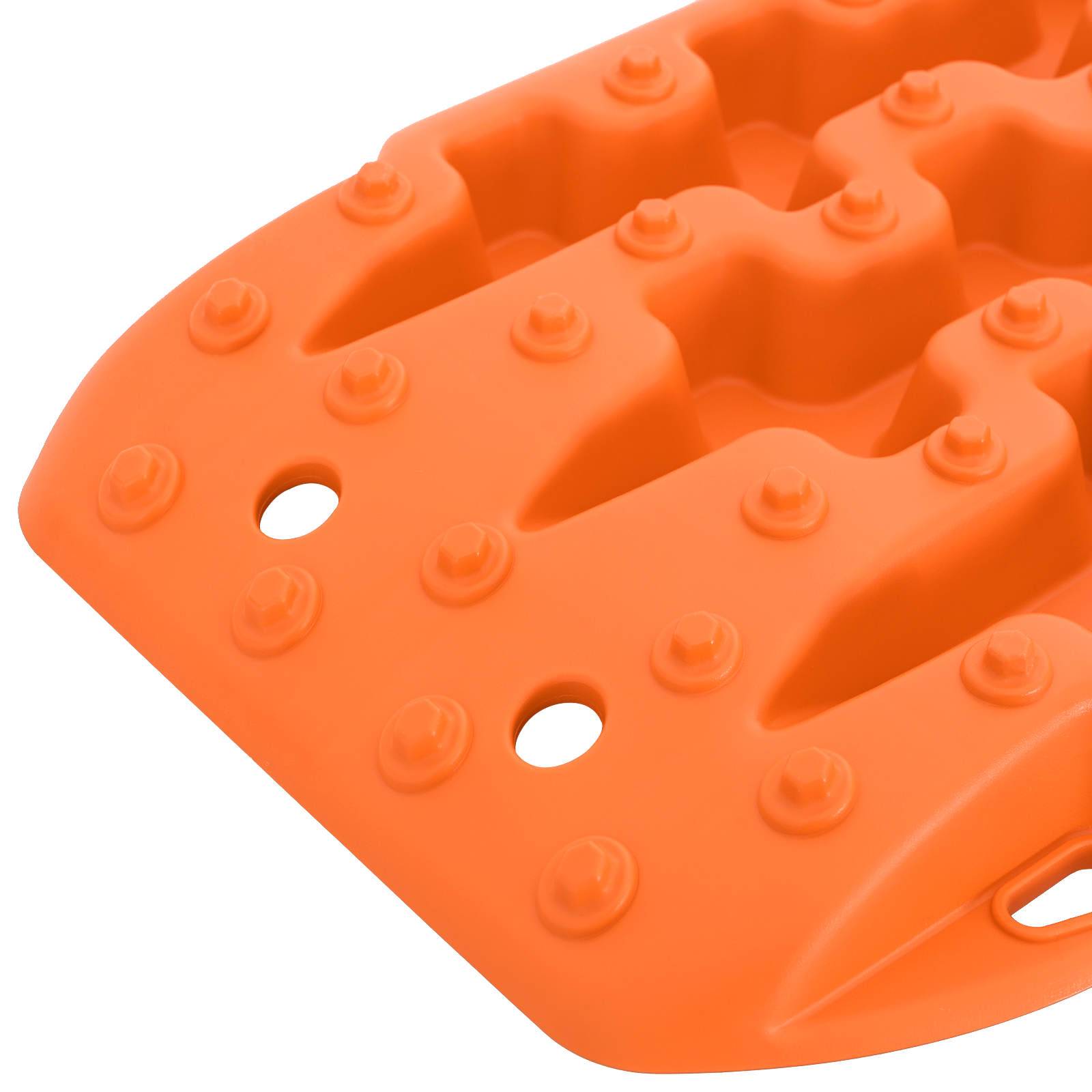 vidaXL Traktionsplatte 2 pcs Orange 57,5x30,5x5,5 cm Verstärktes Nylon
