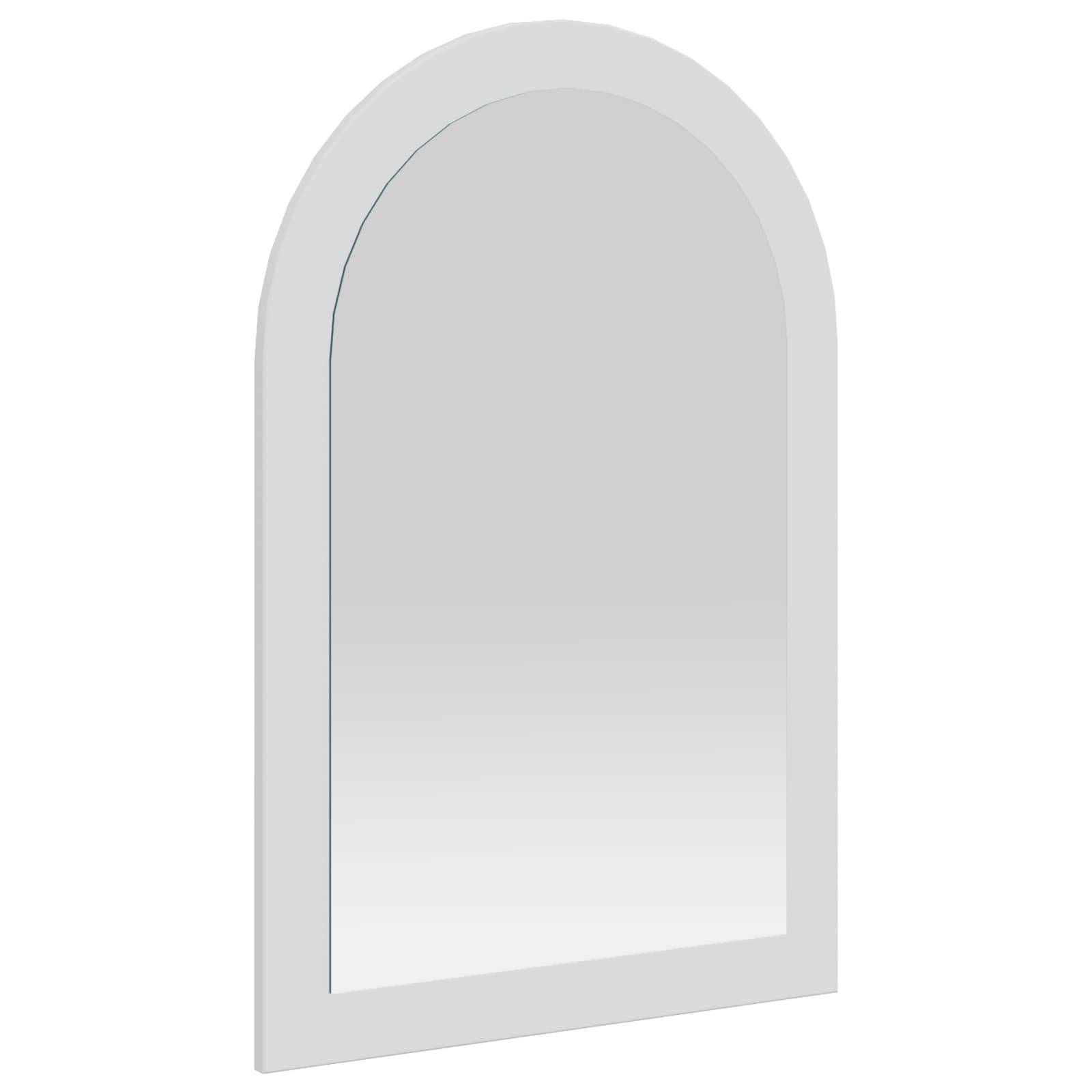 vidaxl Spiegel FAUSKE Weiß 43 x 3,5 x 77 cm Nur für den Innenbereich