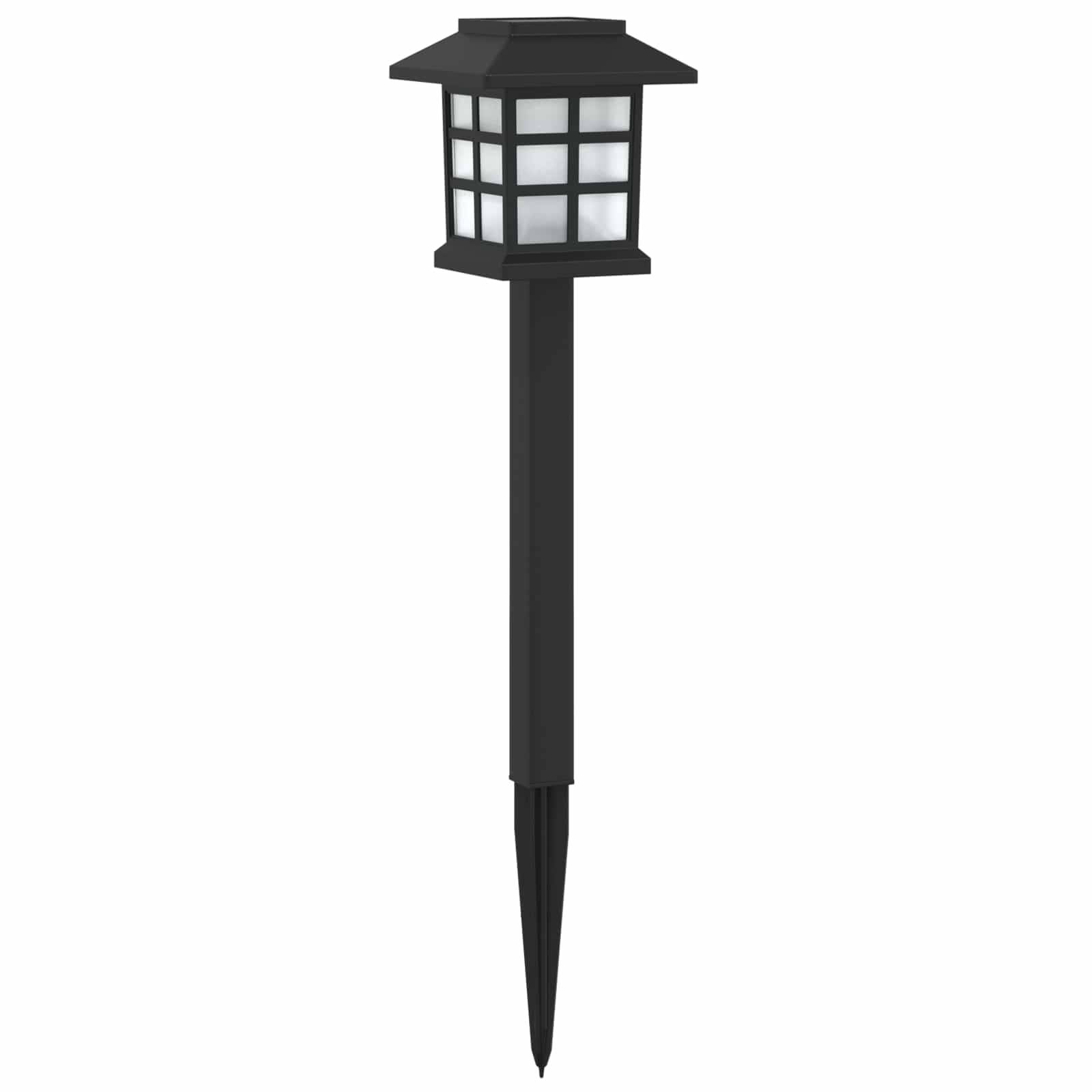 vidaXL Außen Solarlichter mit Erdnagel 6 pcs Warmes Weiß 38,5 cm PP