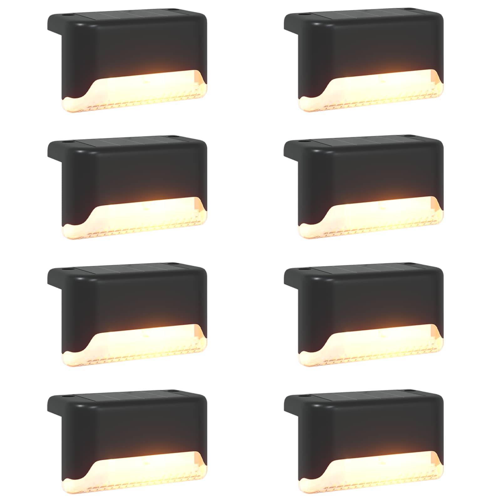 vidaXL Außen Solarlichter mit Erdnagel 8 pcs Warmes Weiß 4,5 cm