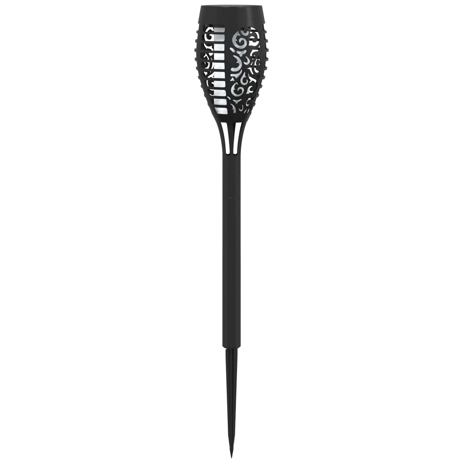 vidaXL Außen Solarlichter mit Erdnagel 6 pcs Warmes Weiß 47,5 cm ABS