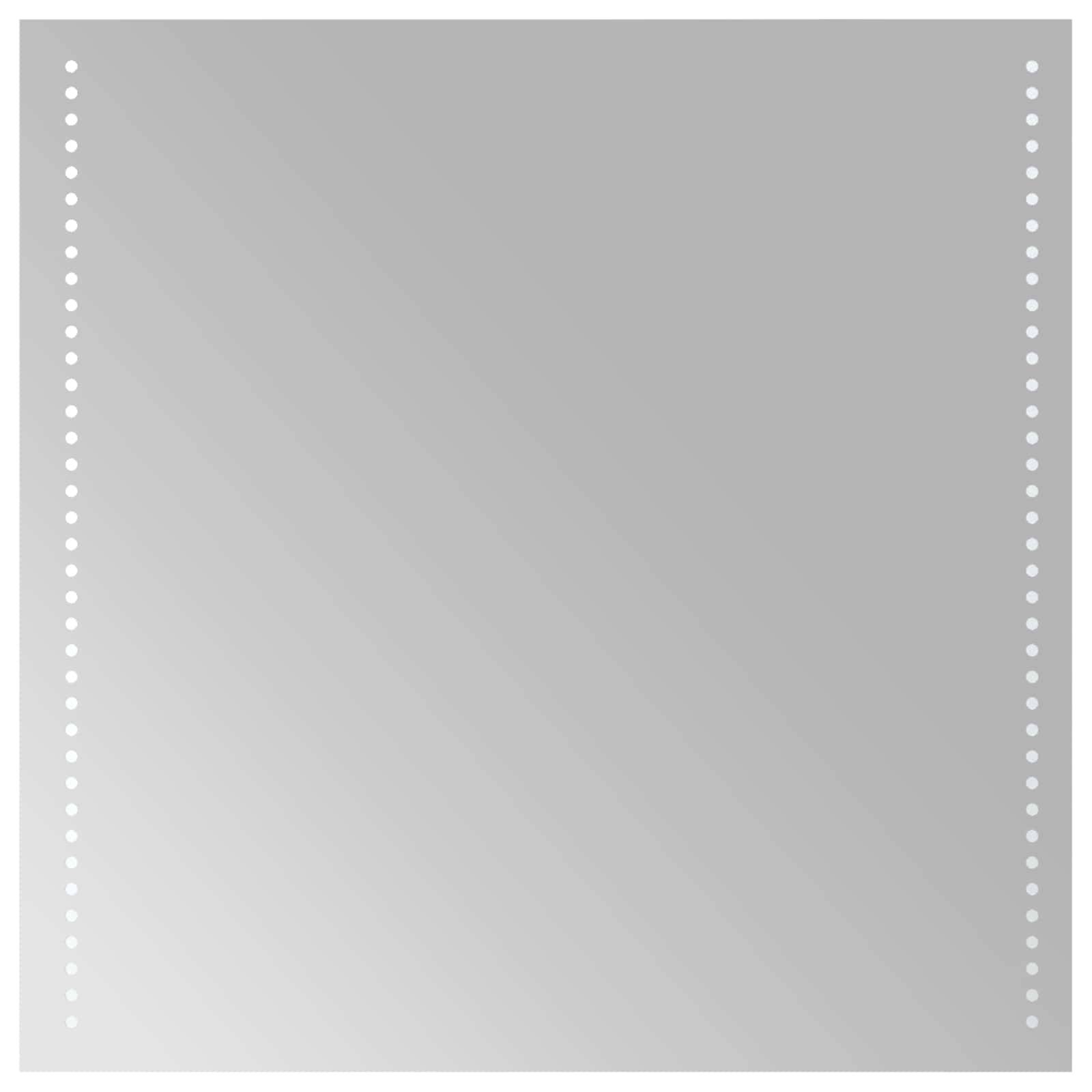 vidaXL LED-Badezimmerspiegel Transparent 60 x 60 cm Gehärtetes Glas