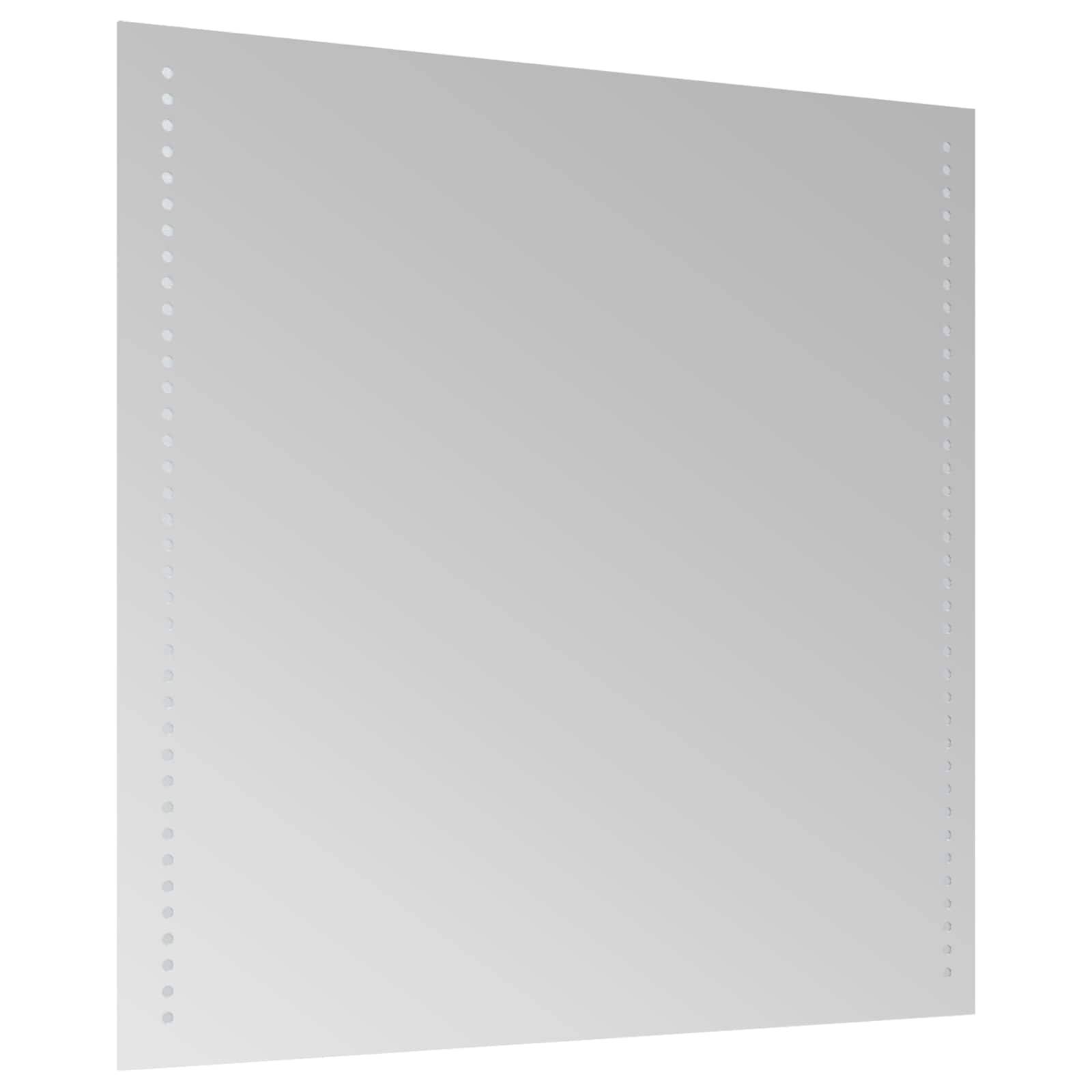 vidaXL LED-Badezimmerspiegel Transparent 60 x 60 cm Gehärtetes Glas