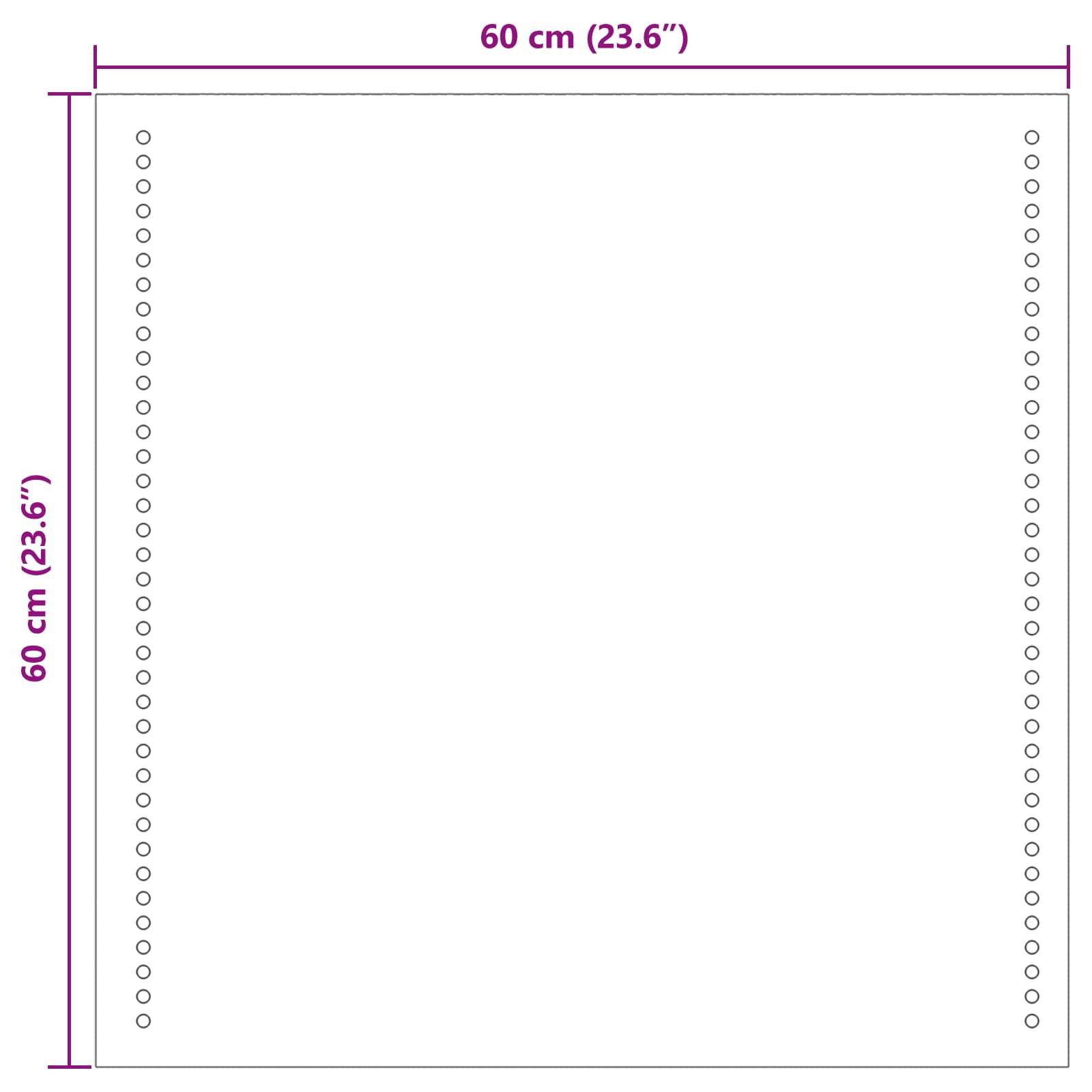 vidaXL LED-Badezimmerspiegel Transparent 60 x 60 cm Gehärtetes Glas