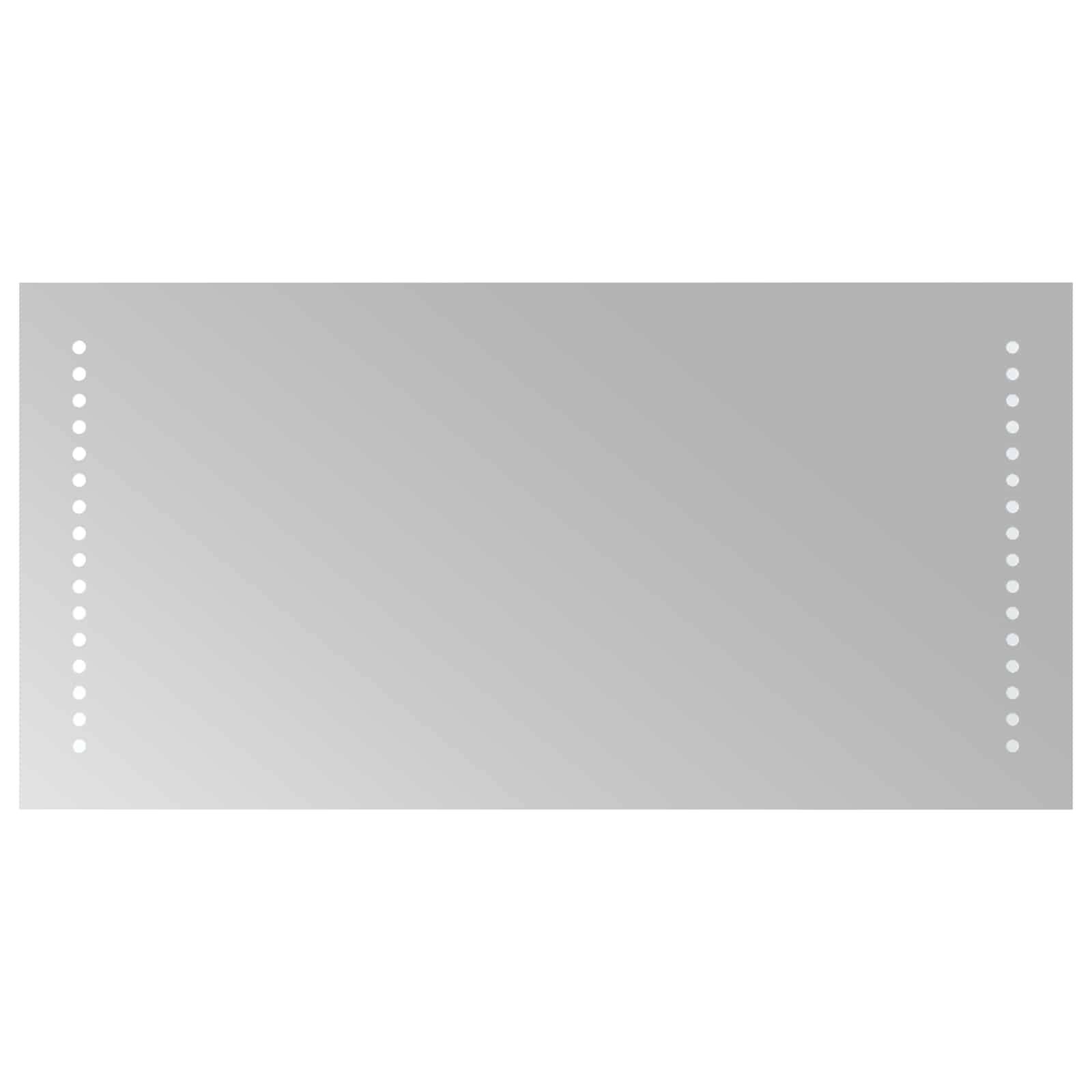 vidaXL LED-Badezimmerspiegel Transparent 60 x 30 cm Gehärtetes Glas