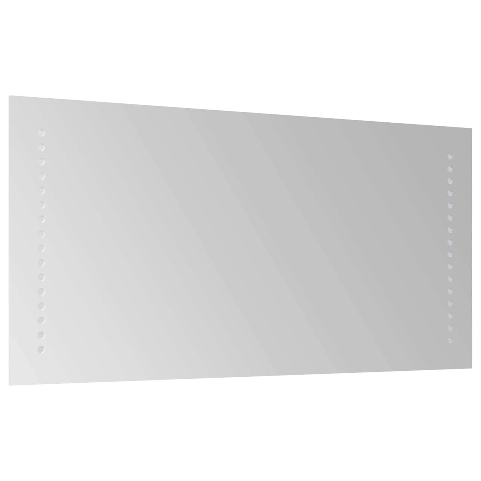 vidaXL LED-Badezimmerspiegel Transparent 60 x 30 cm Gehärtetes Glas