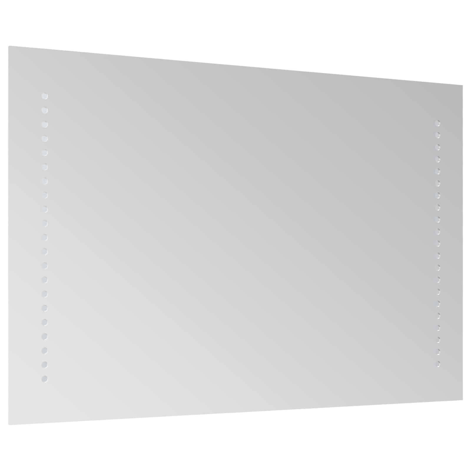 vidaXL LED-Badezimmerspiegel Transparent 70 x 40 cm Gehärtetes Glas