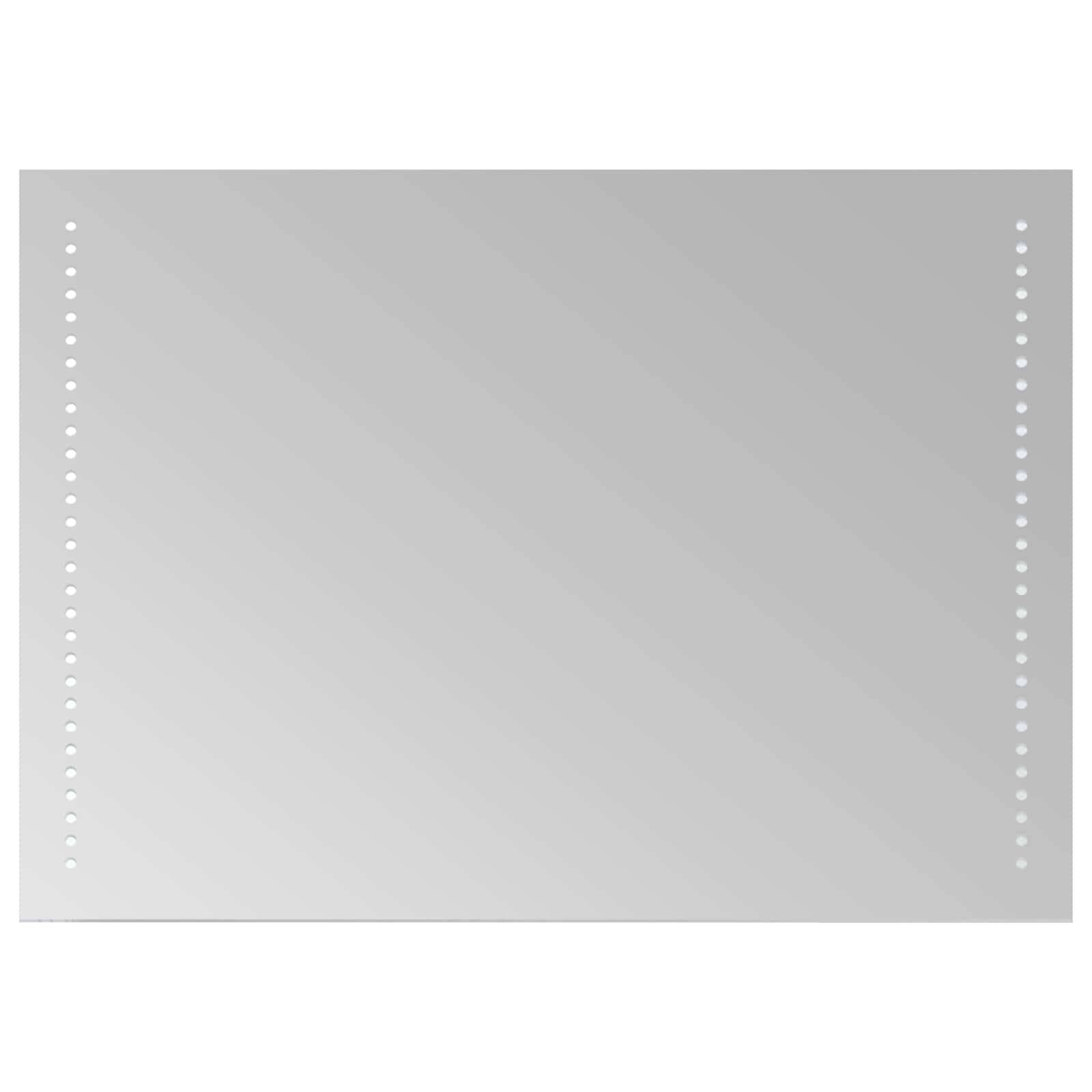 vidaXL LED-Badezimmerspiegel Transparent 70 x 50 cm Gehärtetes Glas