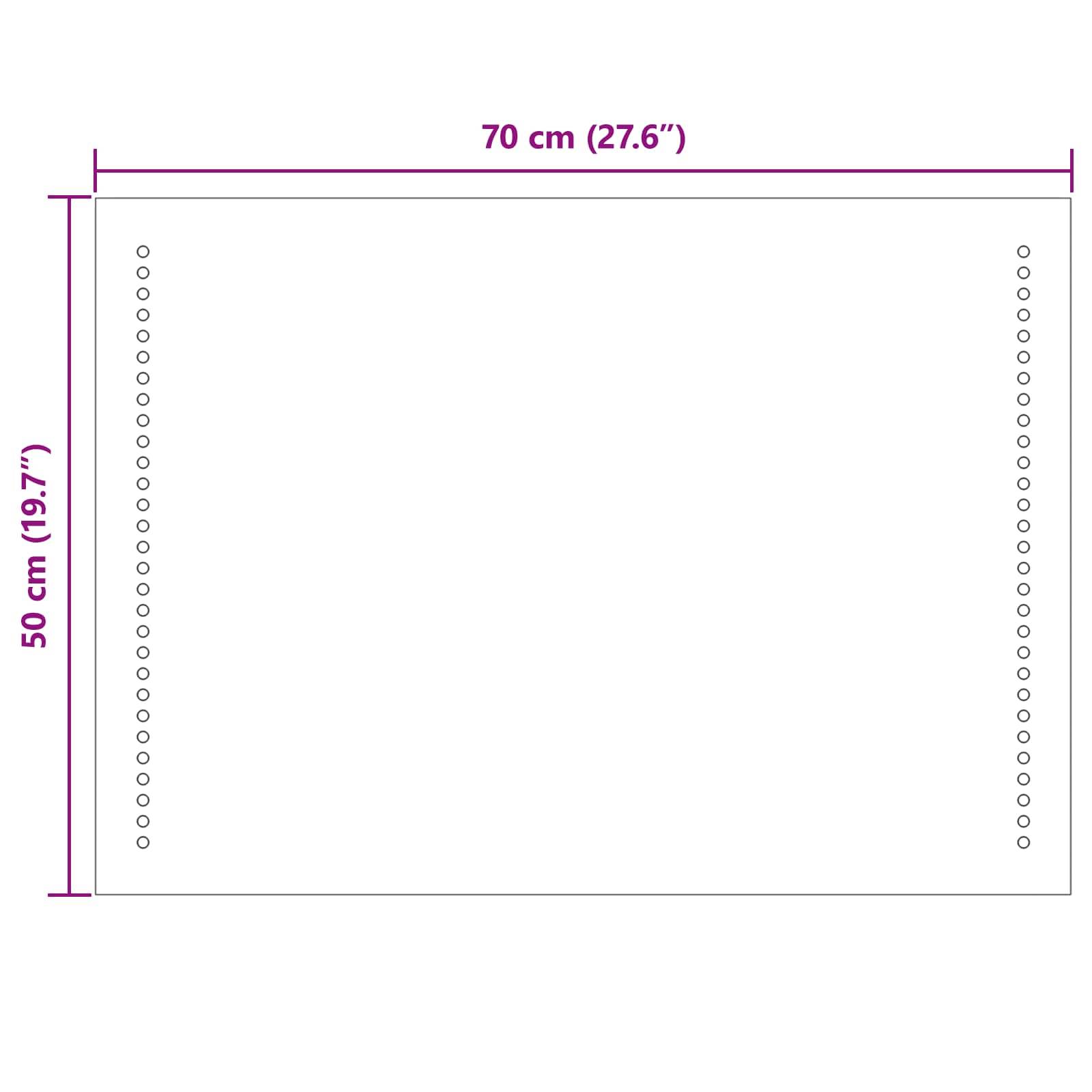 vidaXL LED-Badezimmerspiegel Transparent 70 x 50 cm Gehärtetes Glas