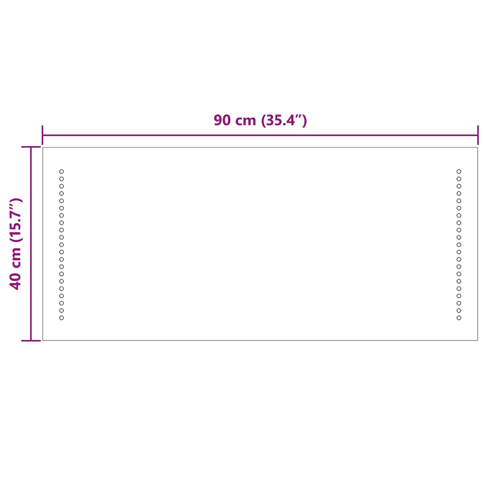 vidaXL LED-Badezimmerspiegel Transparent 90 x 40 cm Gehärtetes Glas